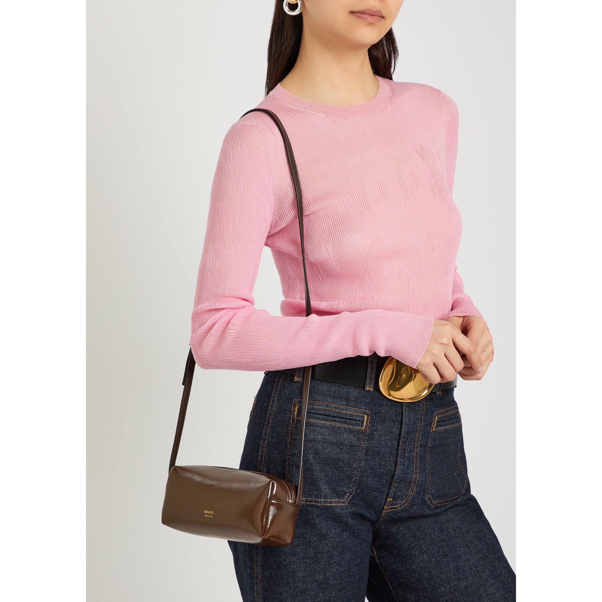 DARK BROWN - Khaite - Women's Kye Mini Crossbody Bag - 3