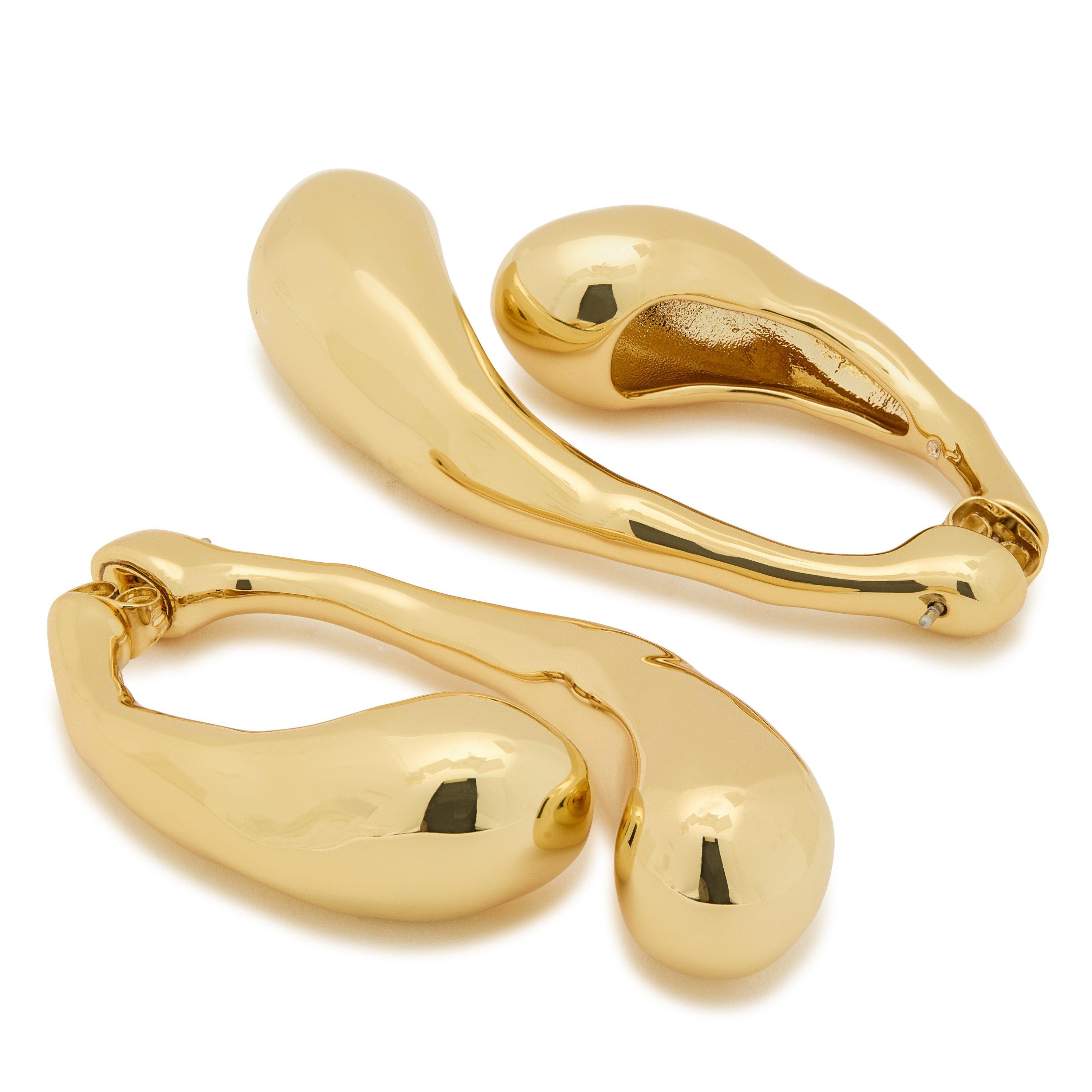 GOLD - Alexis Bittar - MOLTEN FRONT AND BACK EARRING - 2