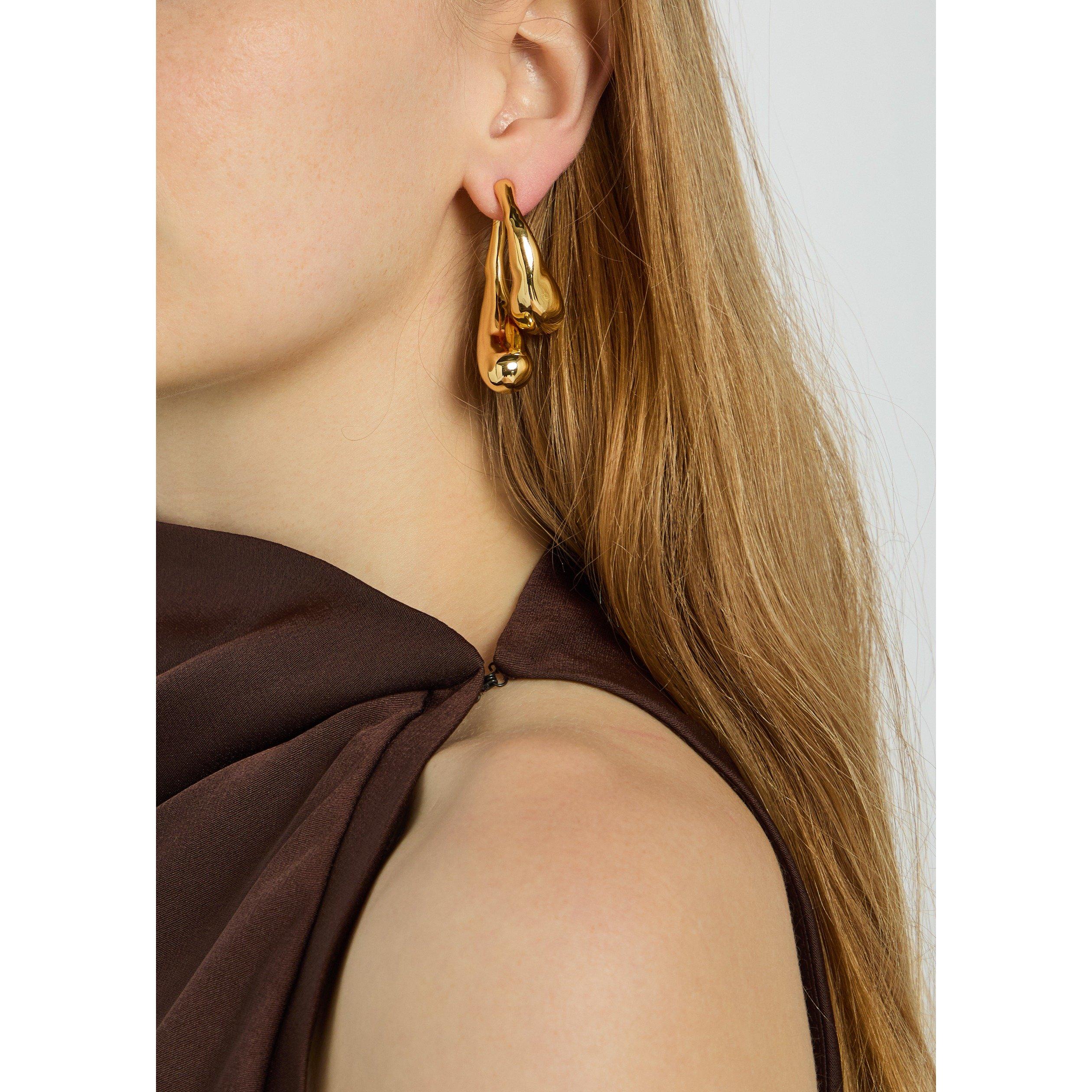 GOLD - Alexis Bittar - MOLTEN FRONT AND BACK EARRING - 3
