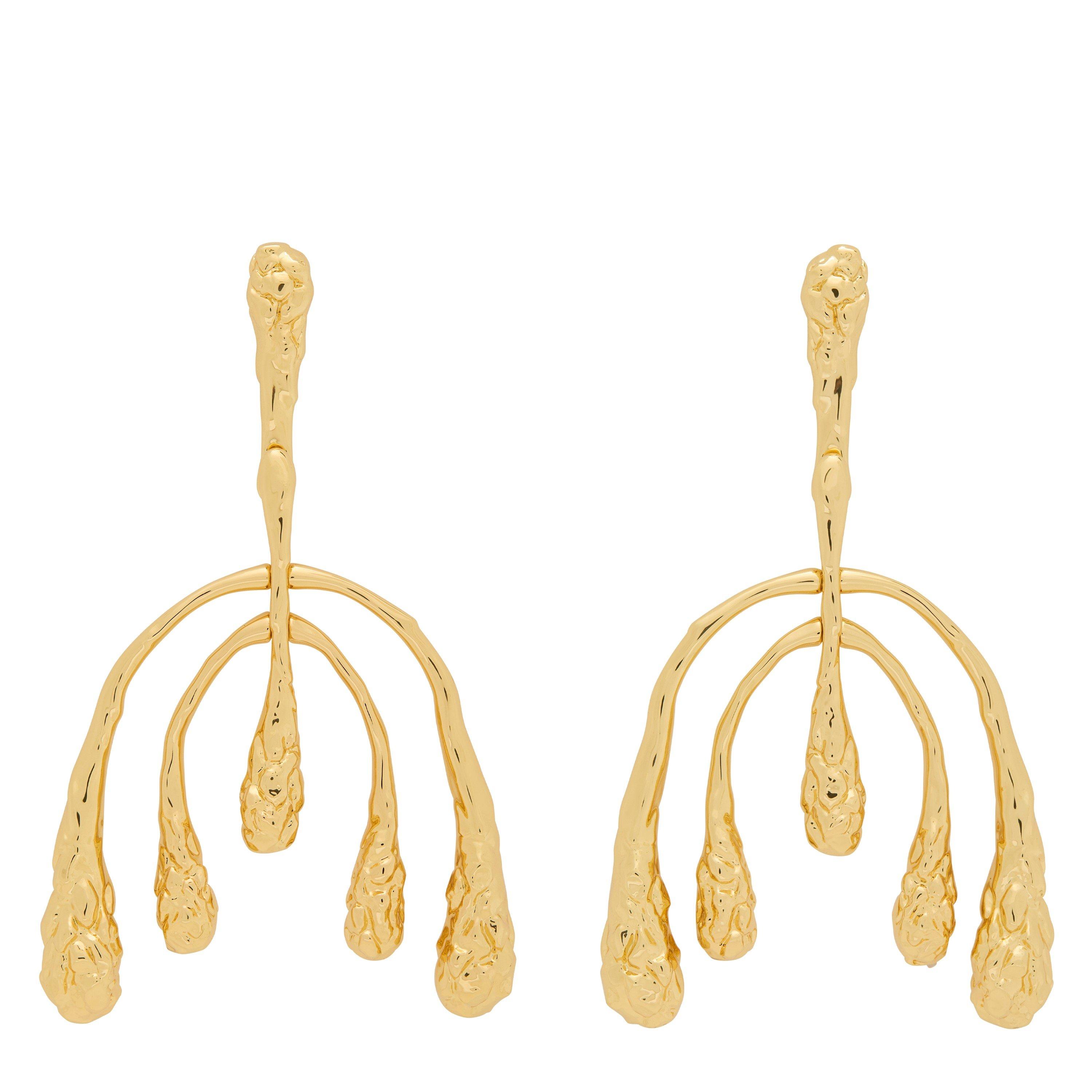 Alexis Bittar BRUT GOLD MEDIUM MOBILE EARRIN