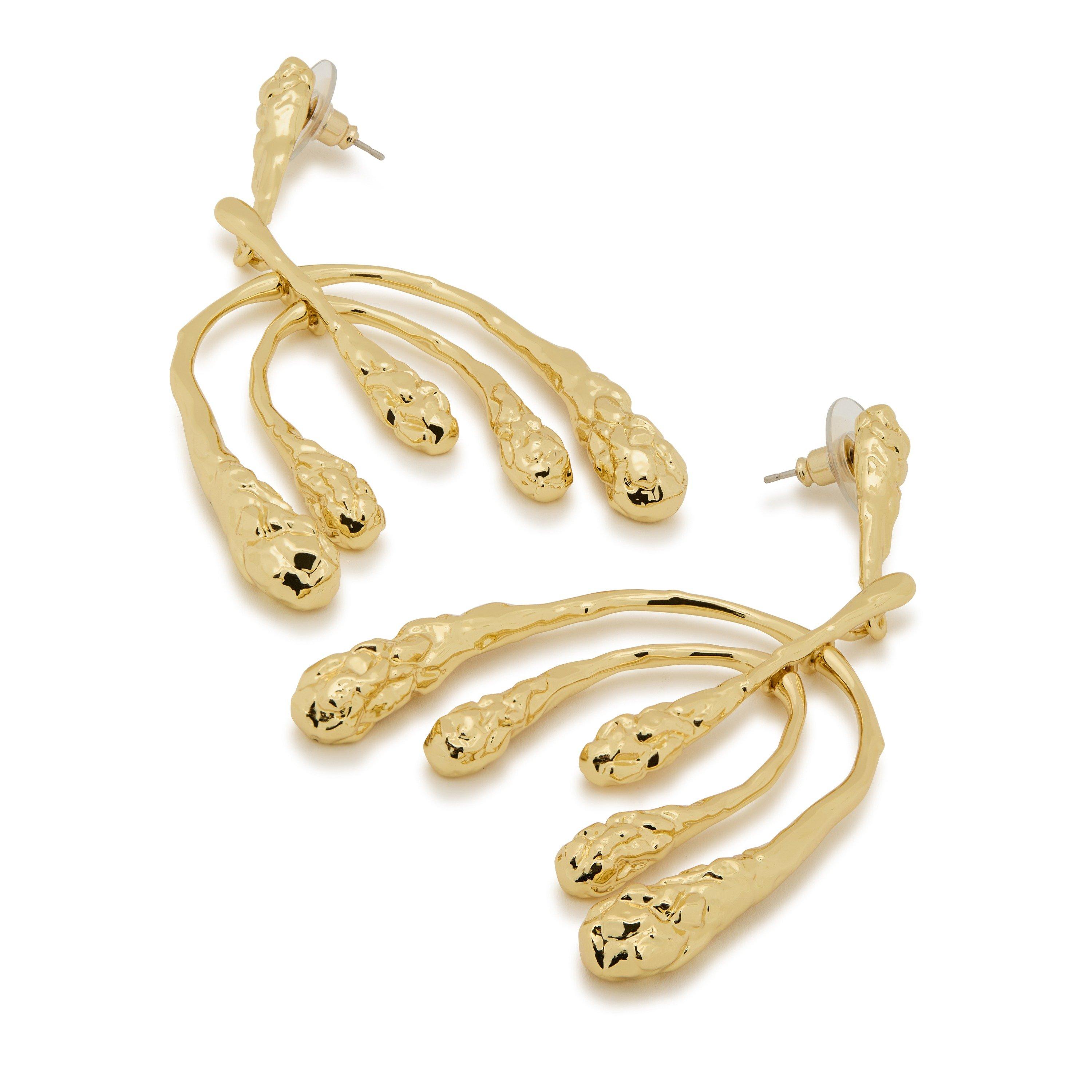 GOLD - Alexis Bittar - BRUT GOLD MEDIUM MOBILE EARRIN - 2
