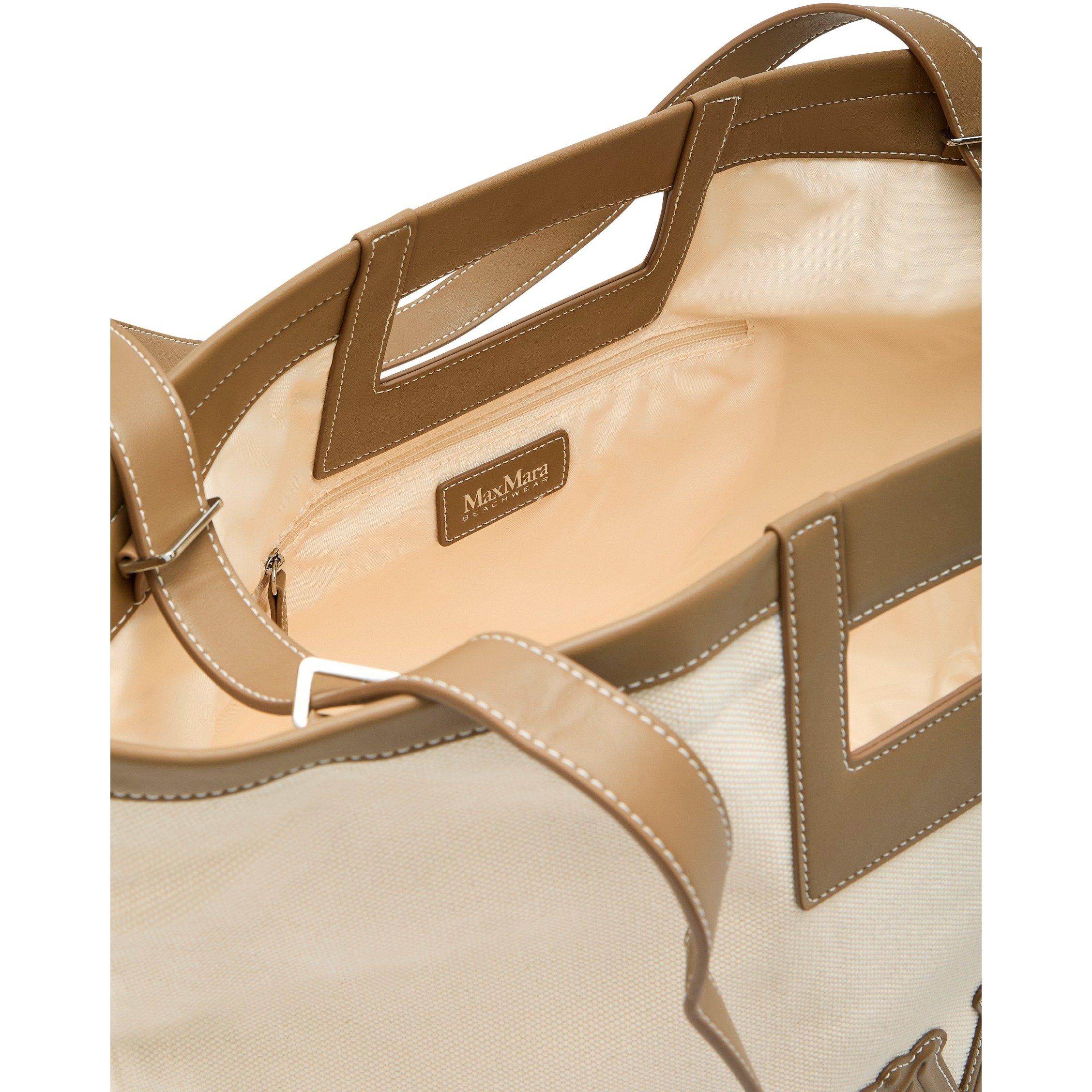 CAMEL - Max Mara - ACC BCHECRU BEACH BAG - 5
