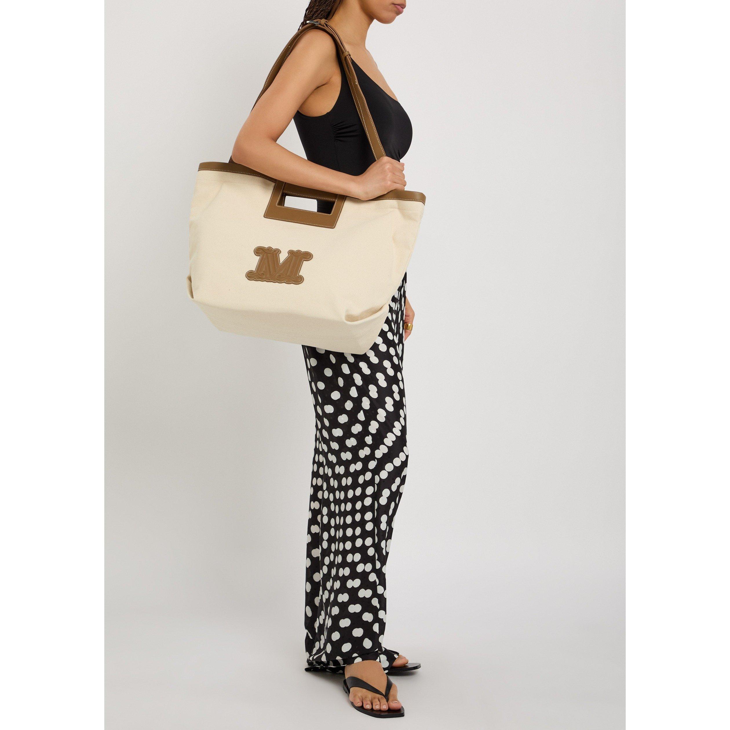 CAMEL - Max Mara - ACC BCHECRU BEACH BAG - 6