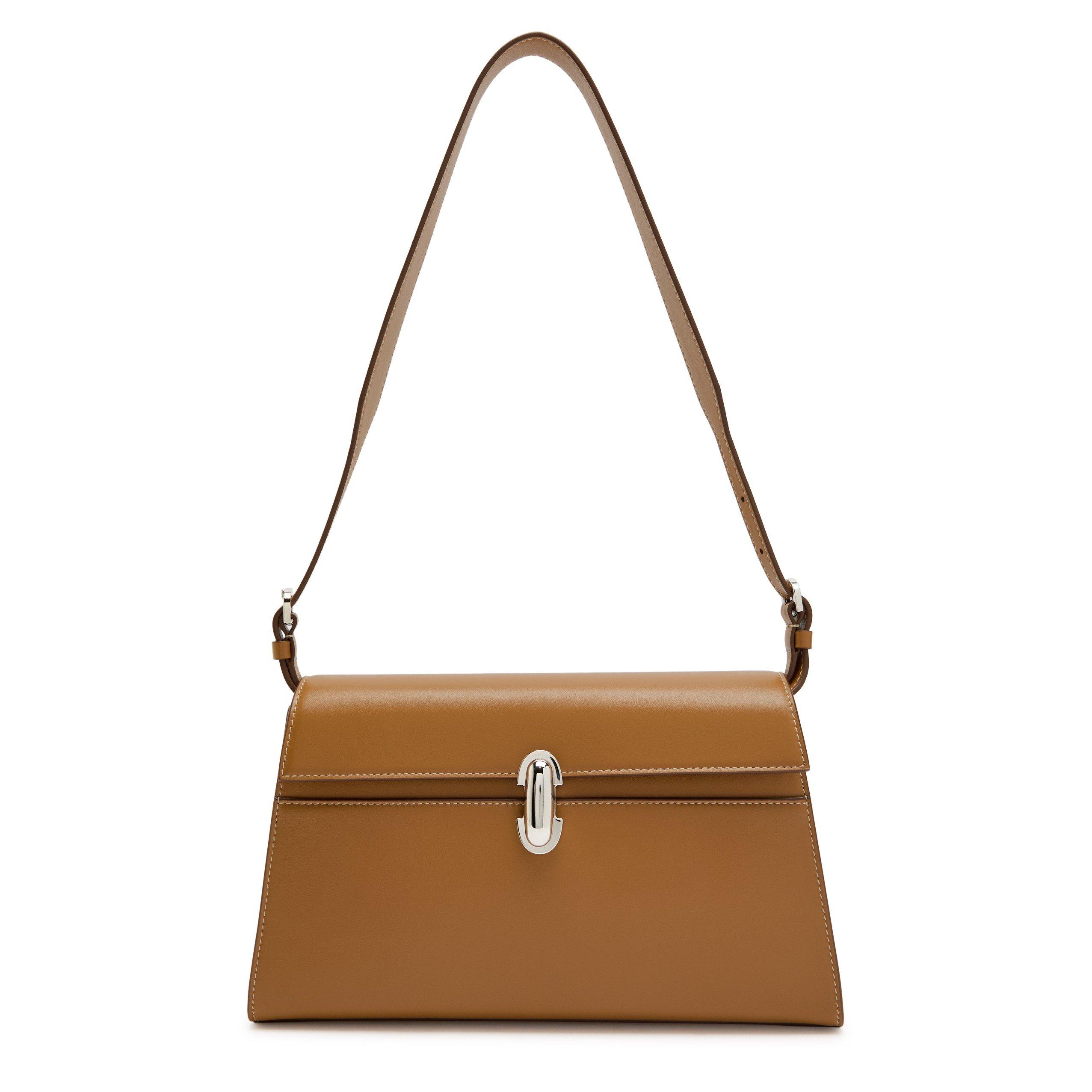 ORANGE - Savette - SYMMETRY SMOOTH SHOULDER BAG