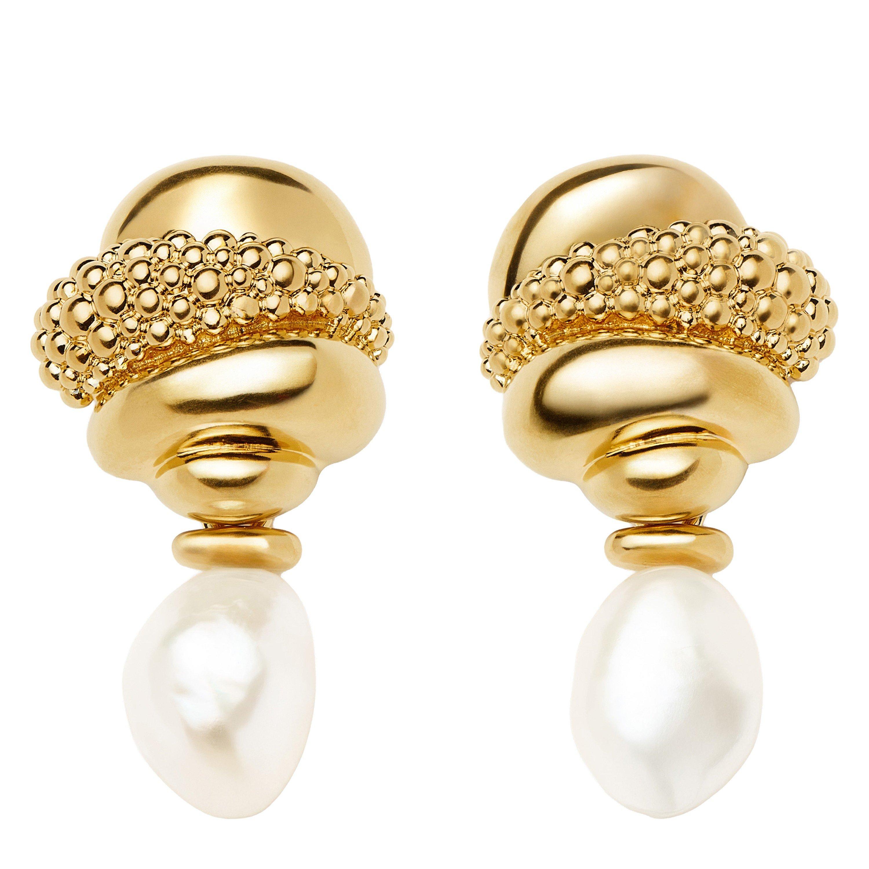 GOLD - Missoma - PEARL BAYA DETACHABLE DROP EAR