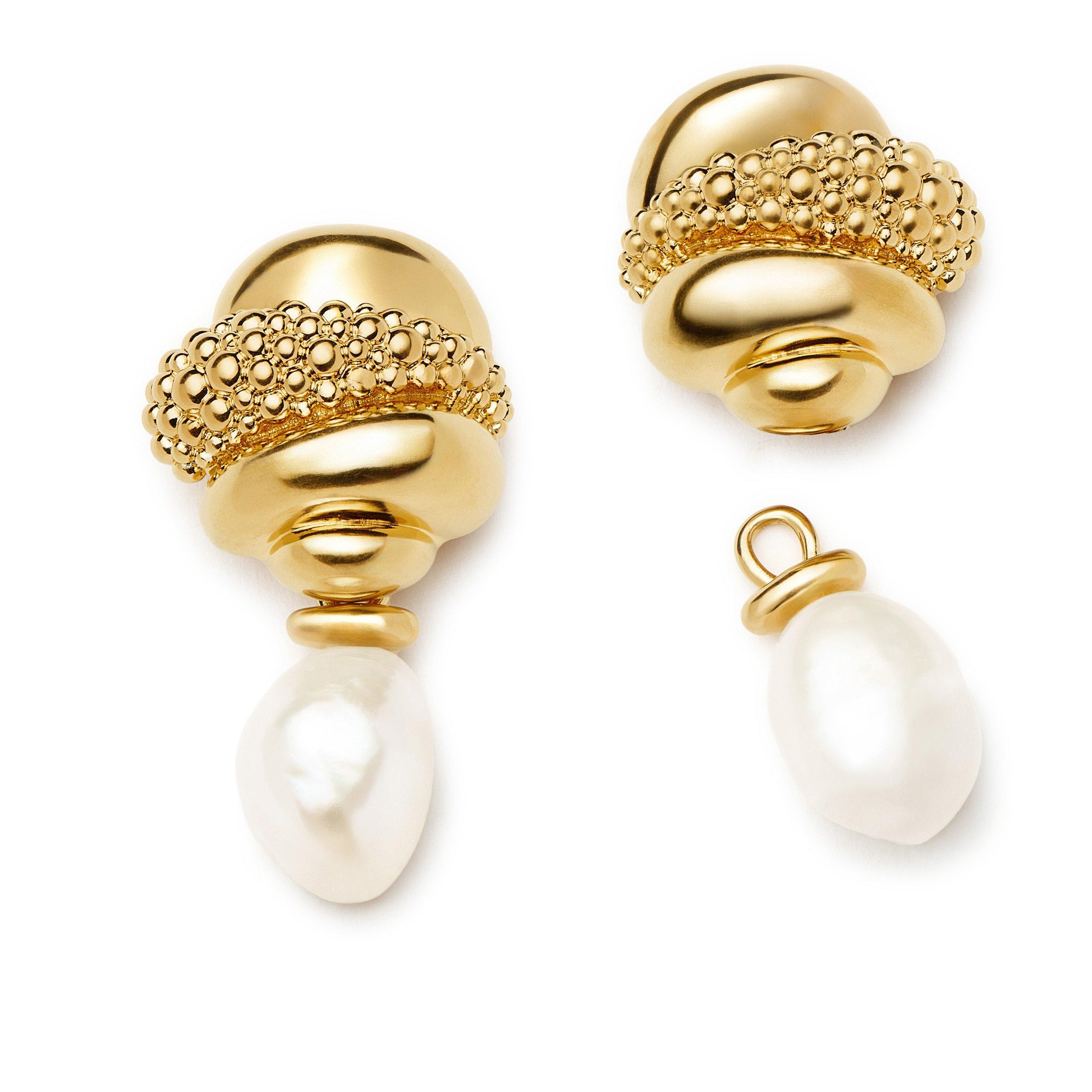 GOLD - Missoma - PEARL BAYA DETACHABLE DROP EAR - 2