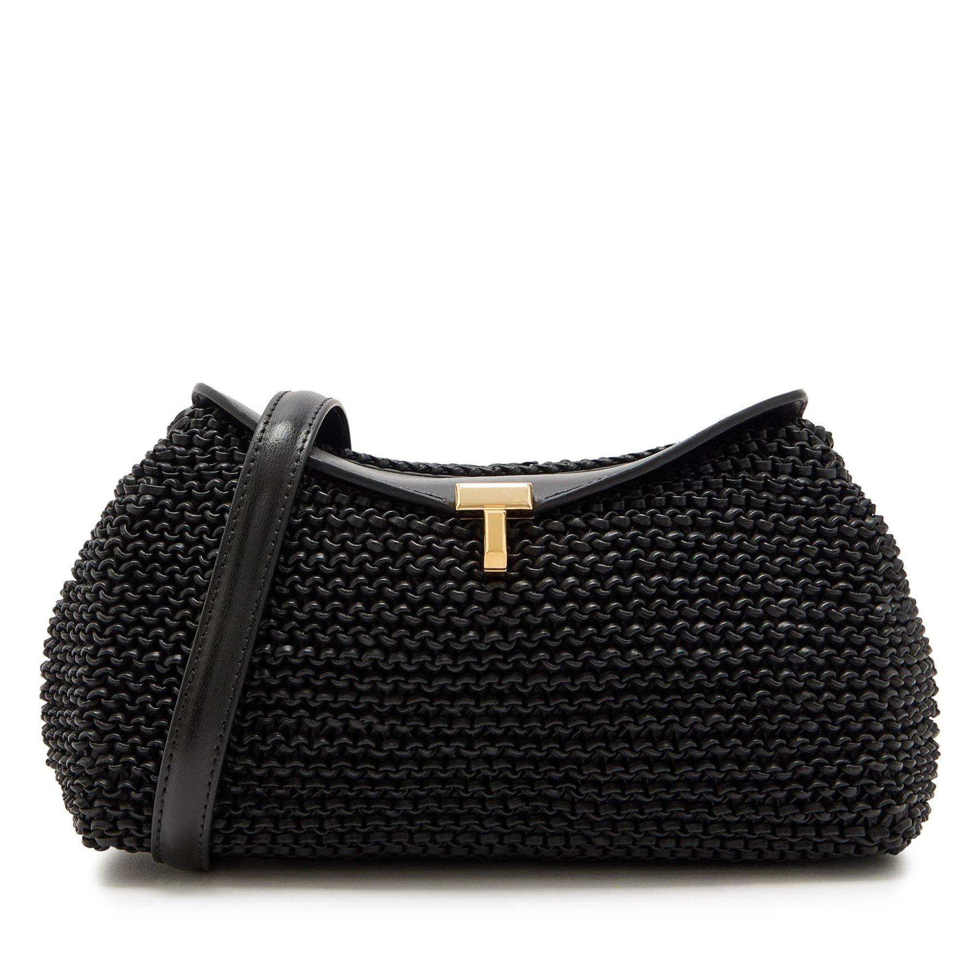 BLACK - Toteme - T-LOCK WOVEN LEATHER