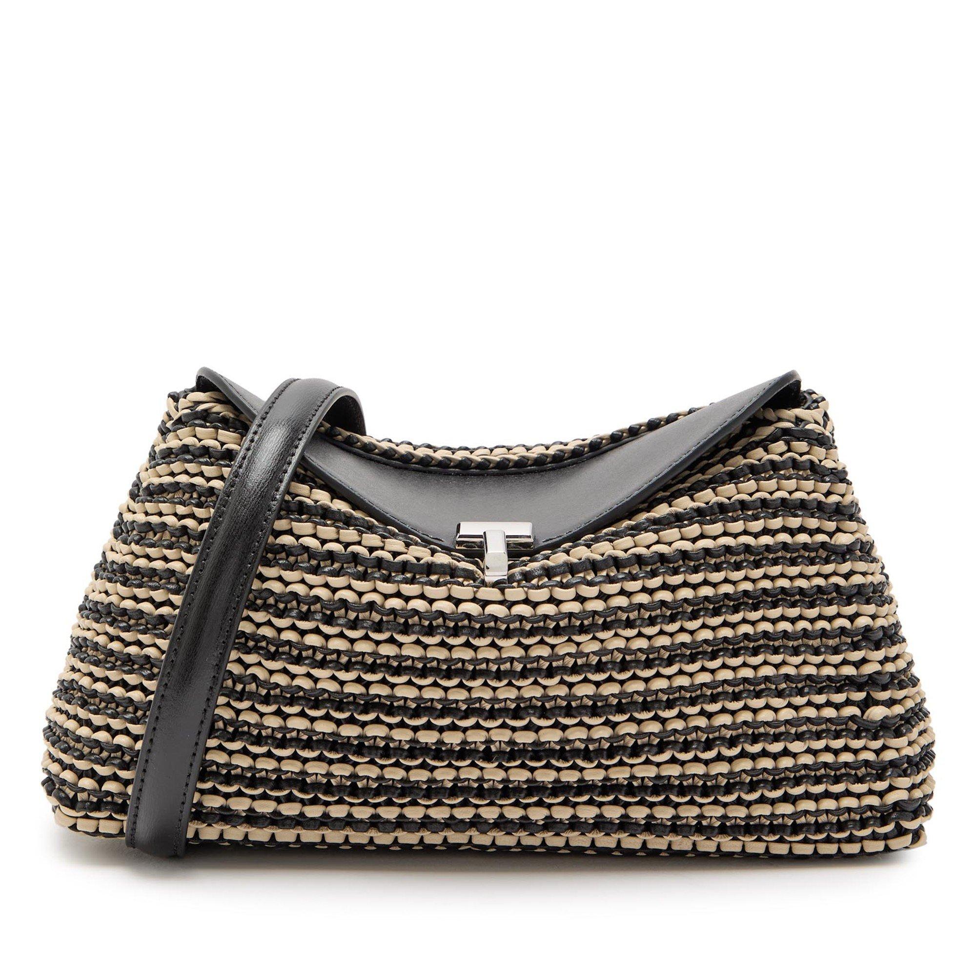 BLACK - Toteme - T-LOCK WOVEN LEATHER - 1