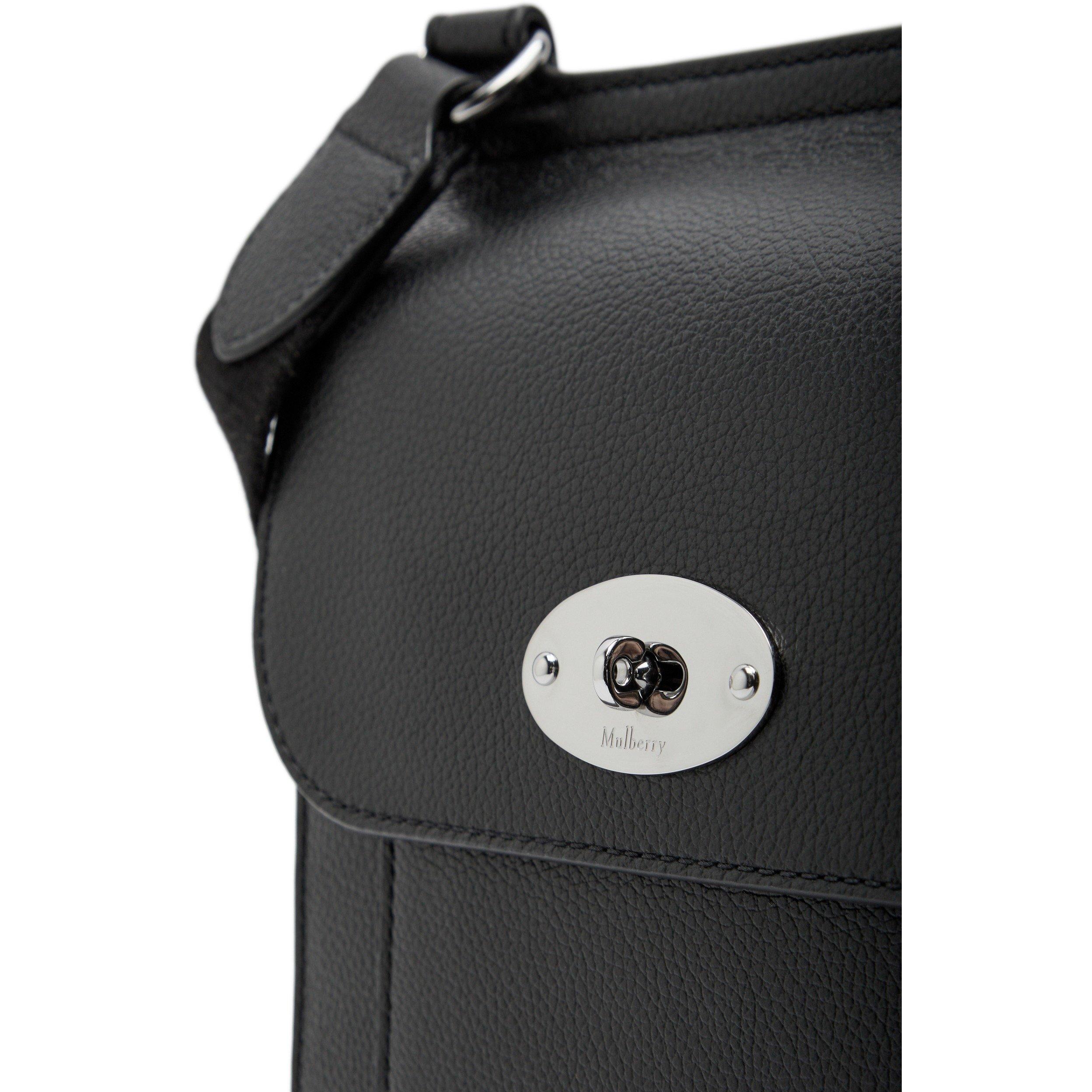 BLACK - Mulberry - SMALL ANTONY LEATHER MESSENGER BAG - 4