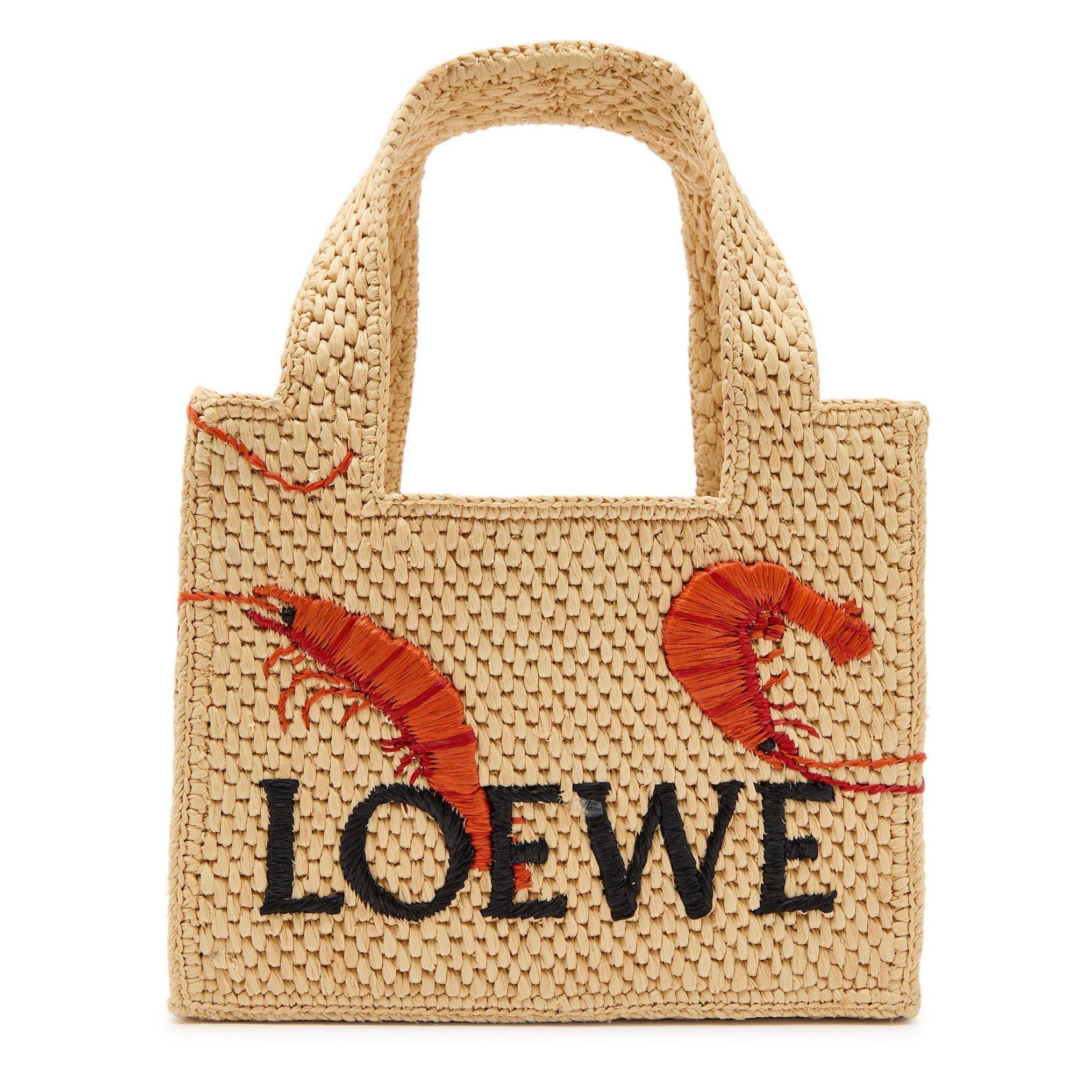 NATURAL - LOEWE - LOEWE FONT TOTE SHRIMP MINI - 1