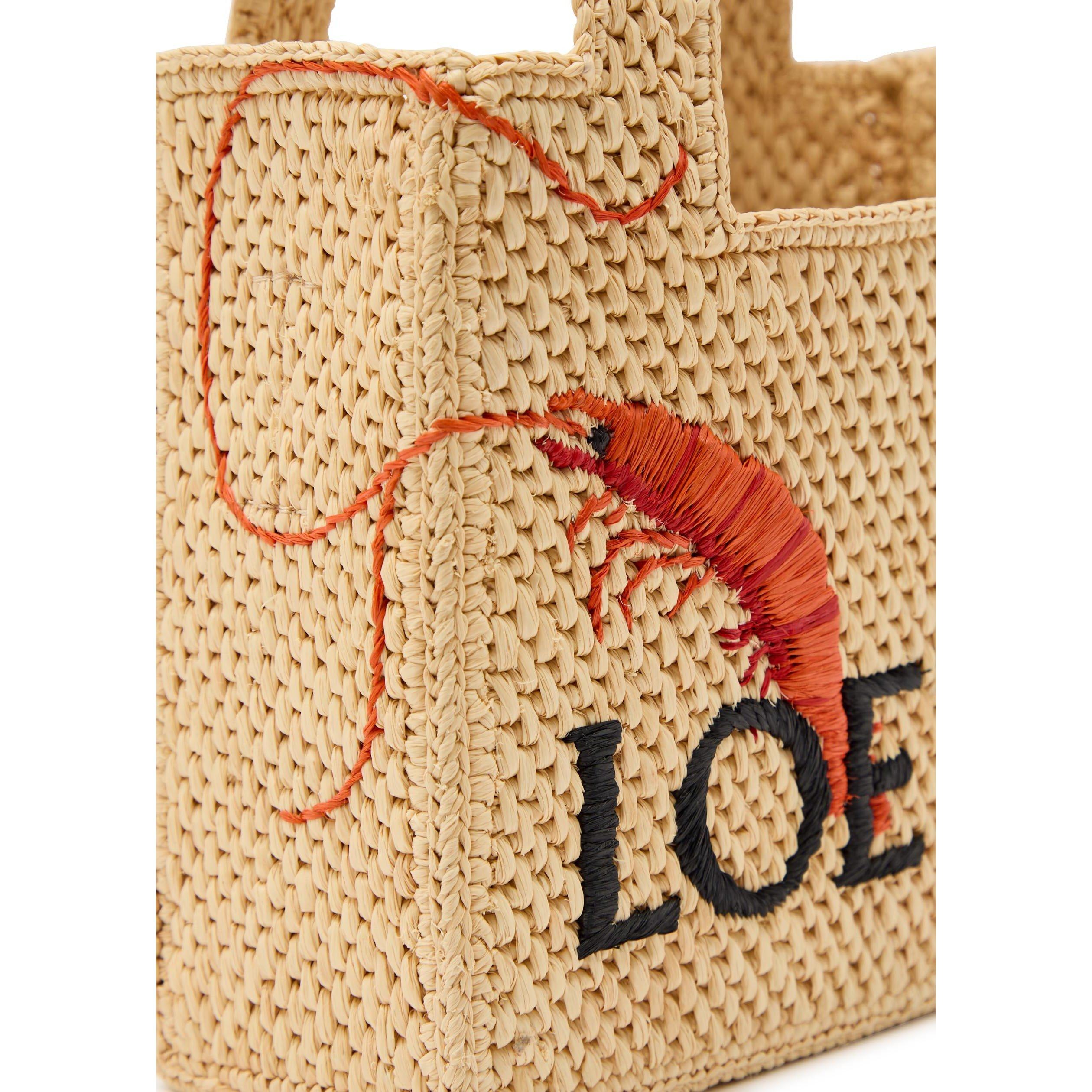 NATURAL - LOEWE - LOEWE FONT TOTE SHRIMP MINI - 4