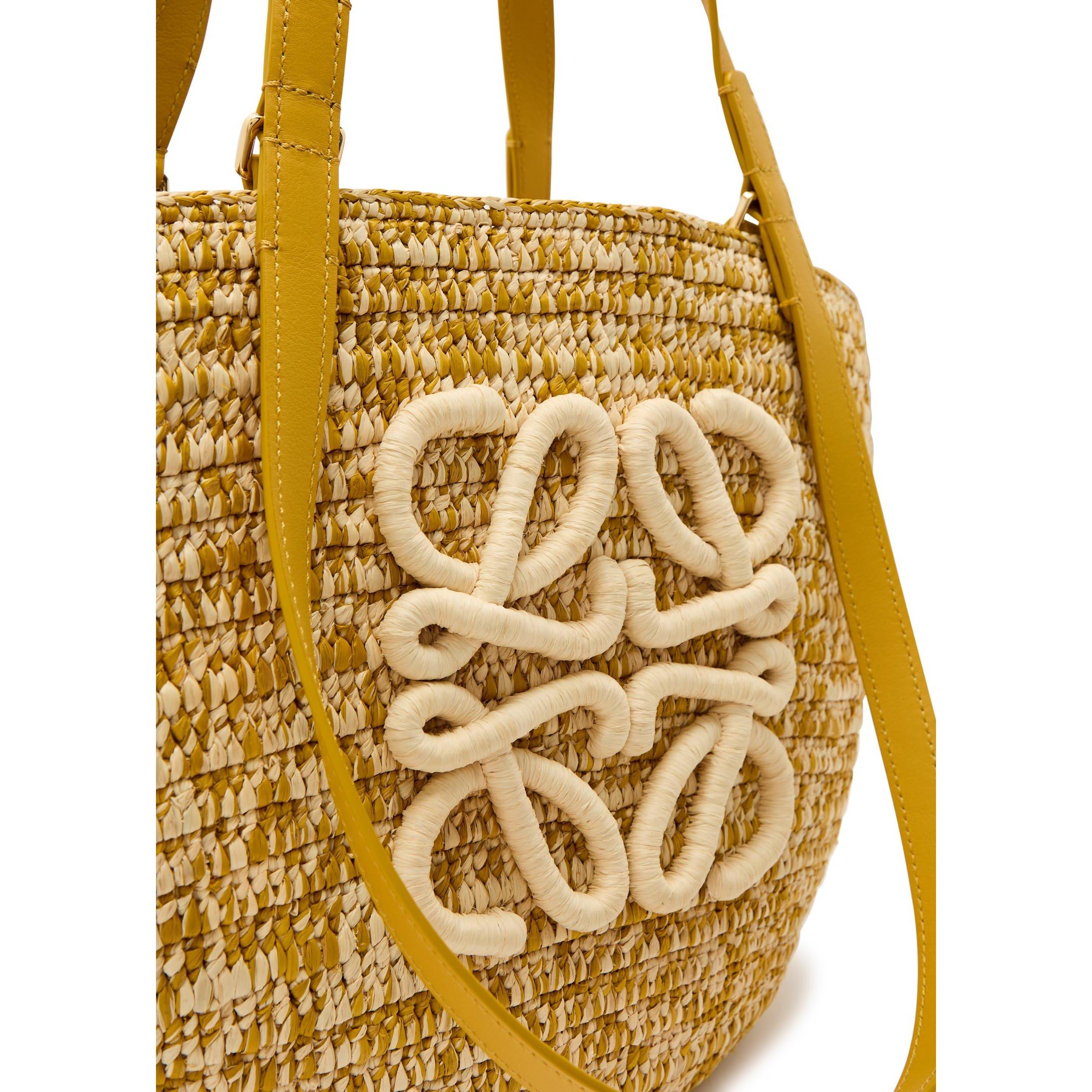 YELLOW - LOEWE - ECLIPSE BASKET MELANGE MEDIUM - 4
