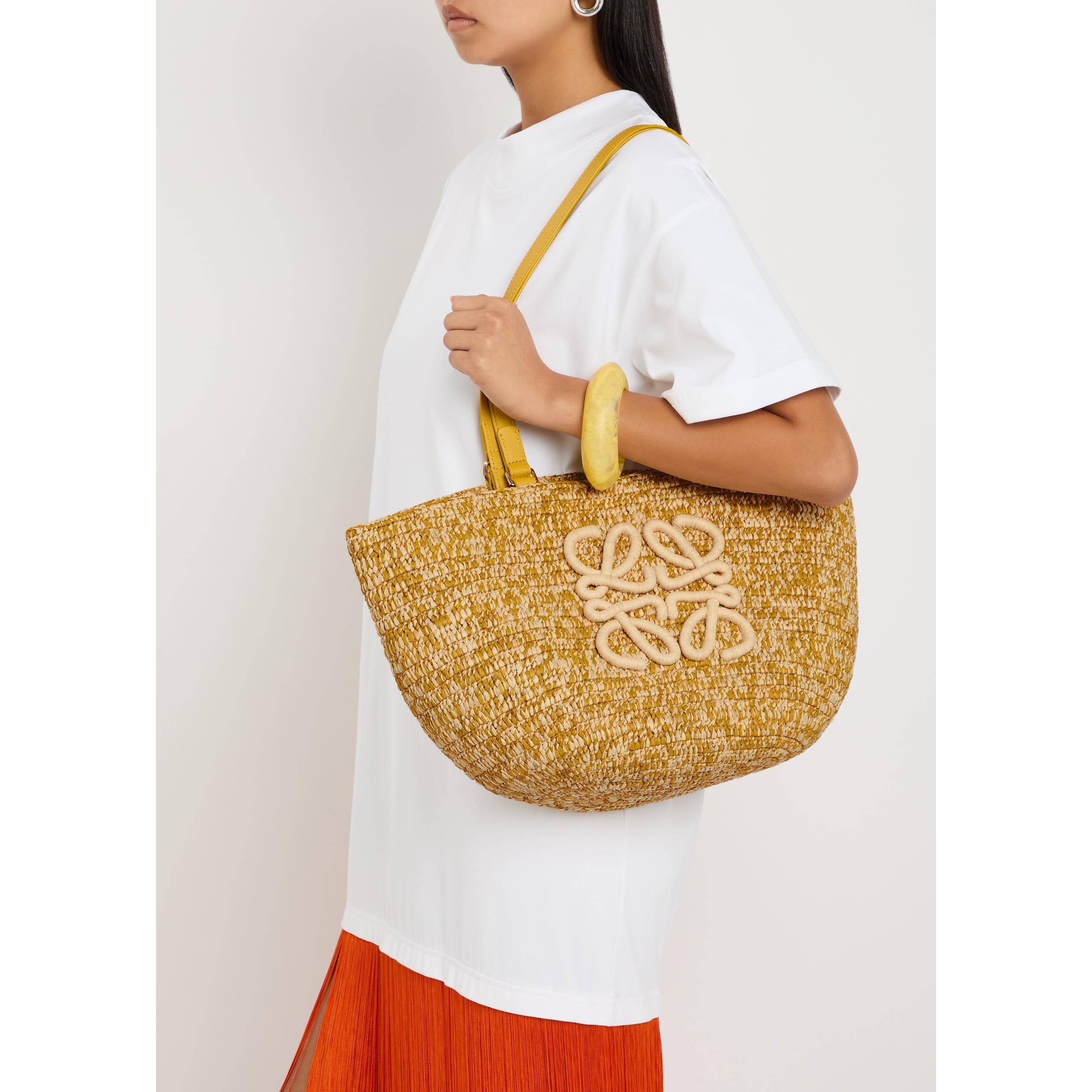 YELLOW - LOEWE - ECLIPSE BASKET MELANGE MEDIUM - 6