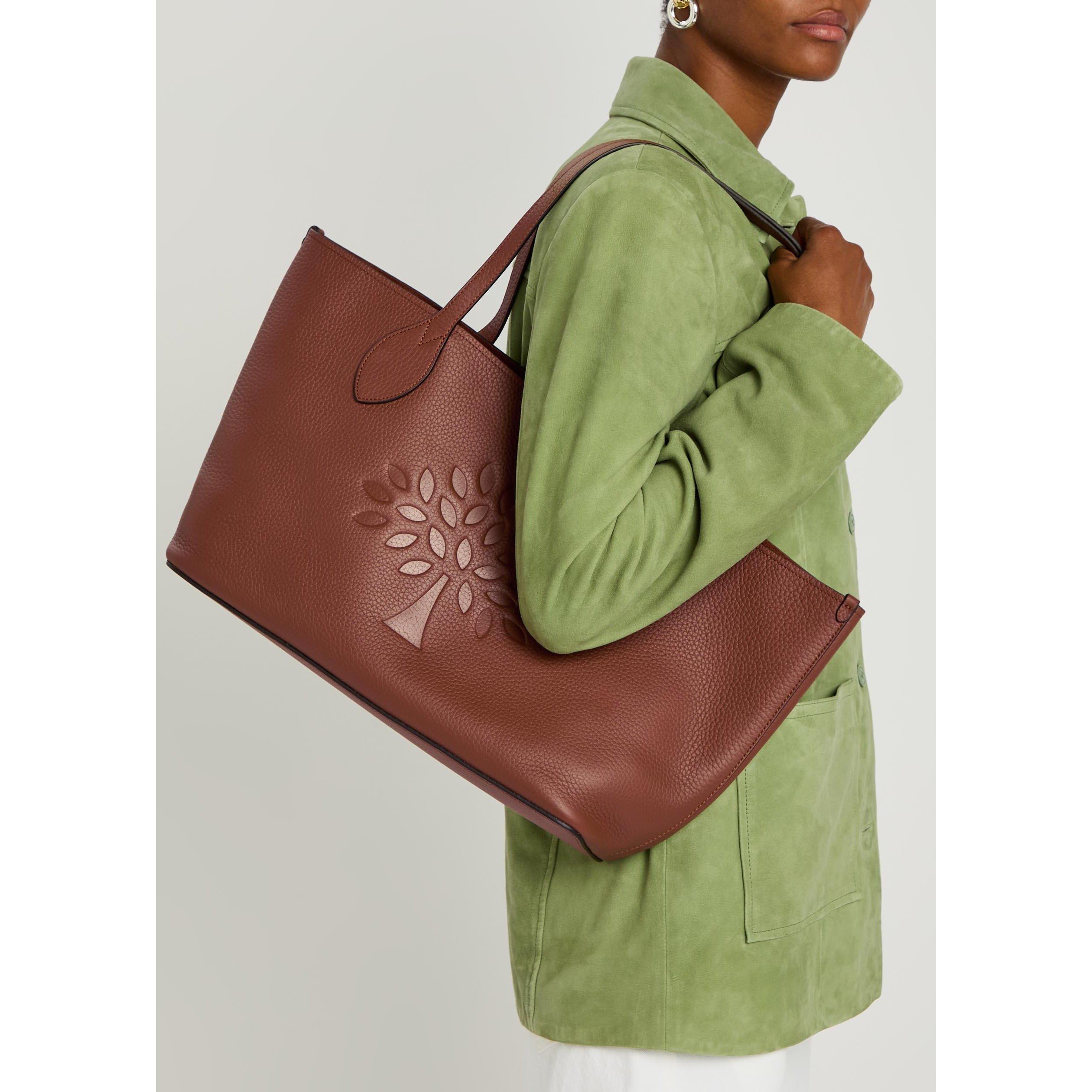 BROWN - Mulberry - Women's Tree Heavy Grain Leather Tote Bag - 3