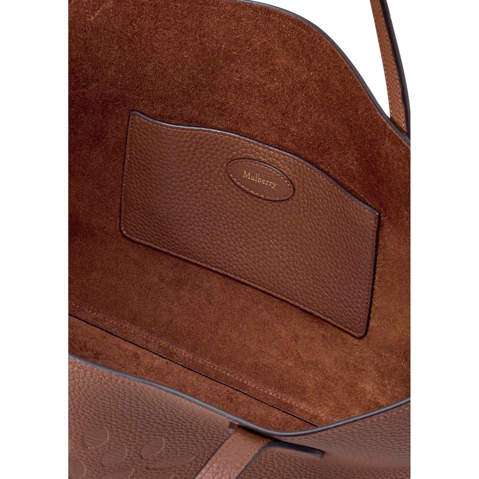 BROWN - Mulberry - Women's Tree Heavy Grain Leather Tote Bag - 4
