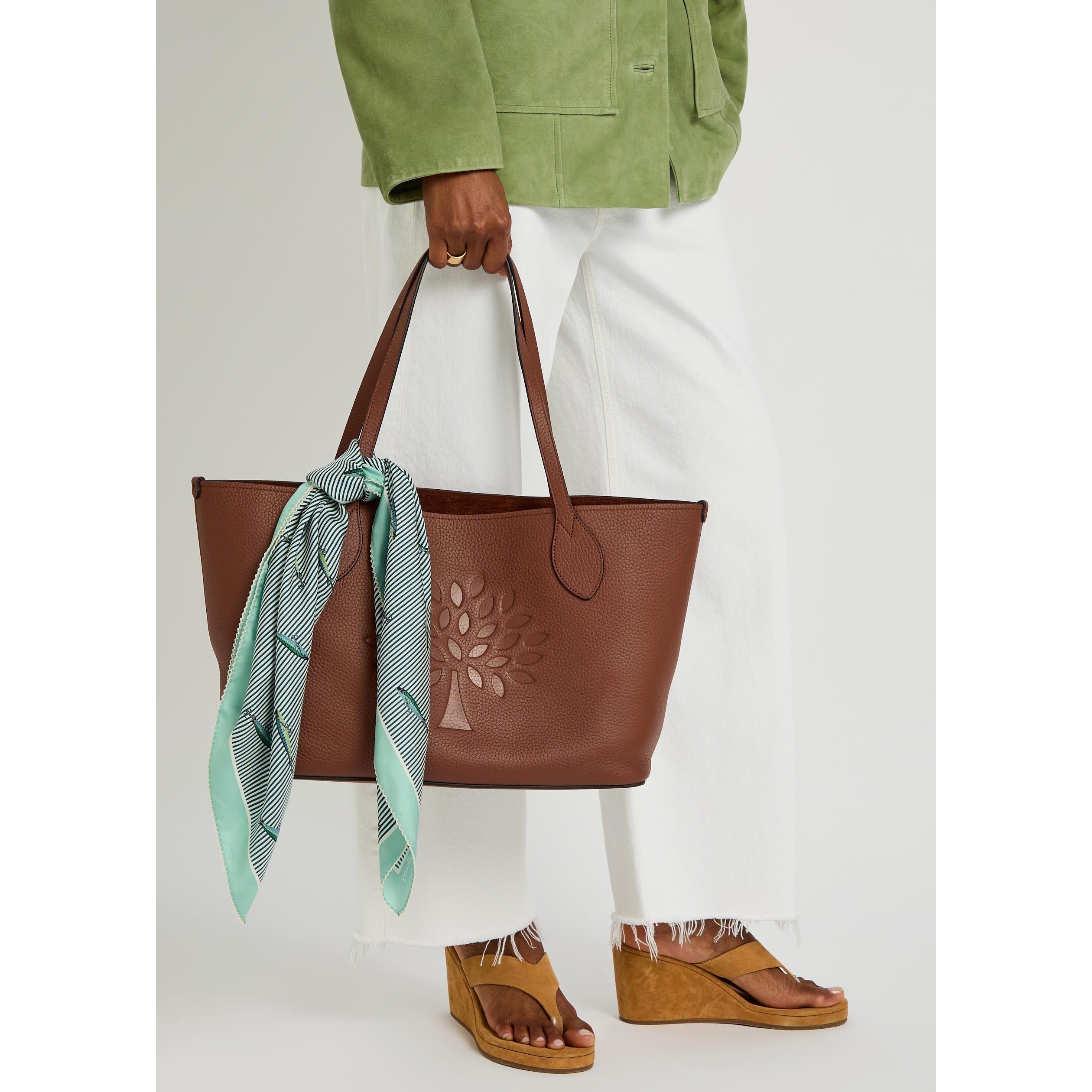 BROWN - Mulberry - Women's Tree Heavy Grain Leather Tote Bag - 6
