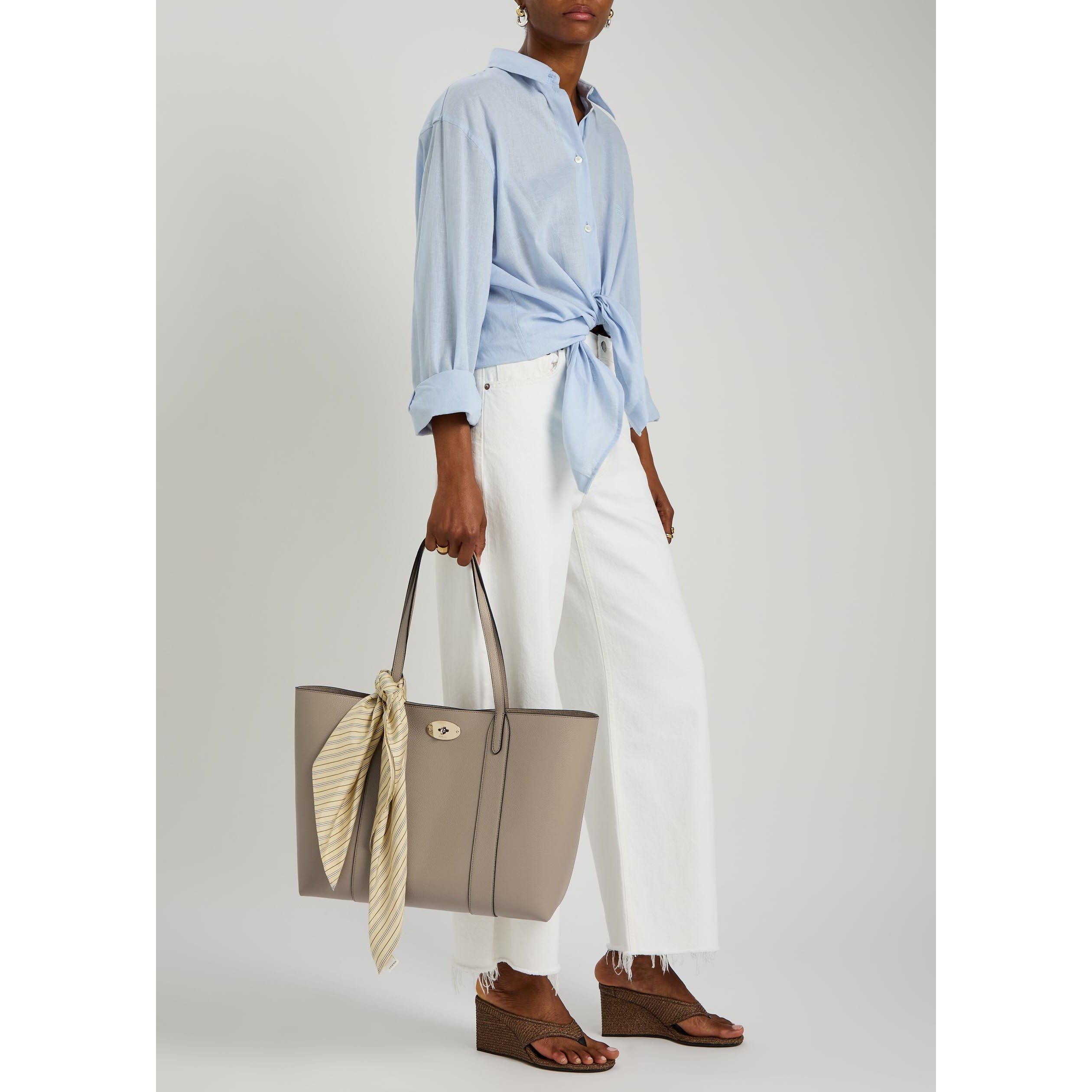TAUPE - Mulberry - BAYSWATER GRAIN SMALL TOTE - 6