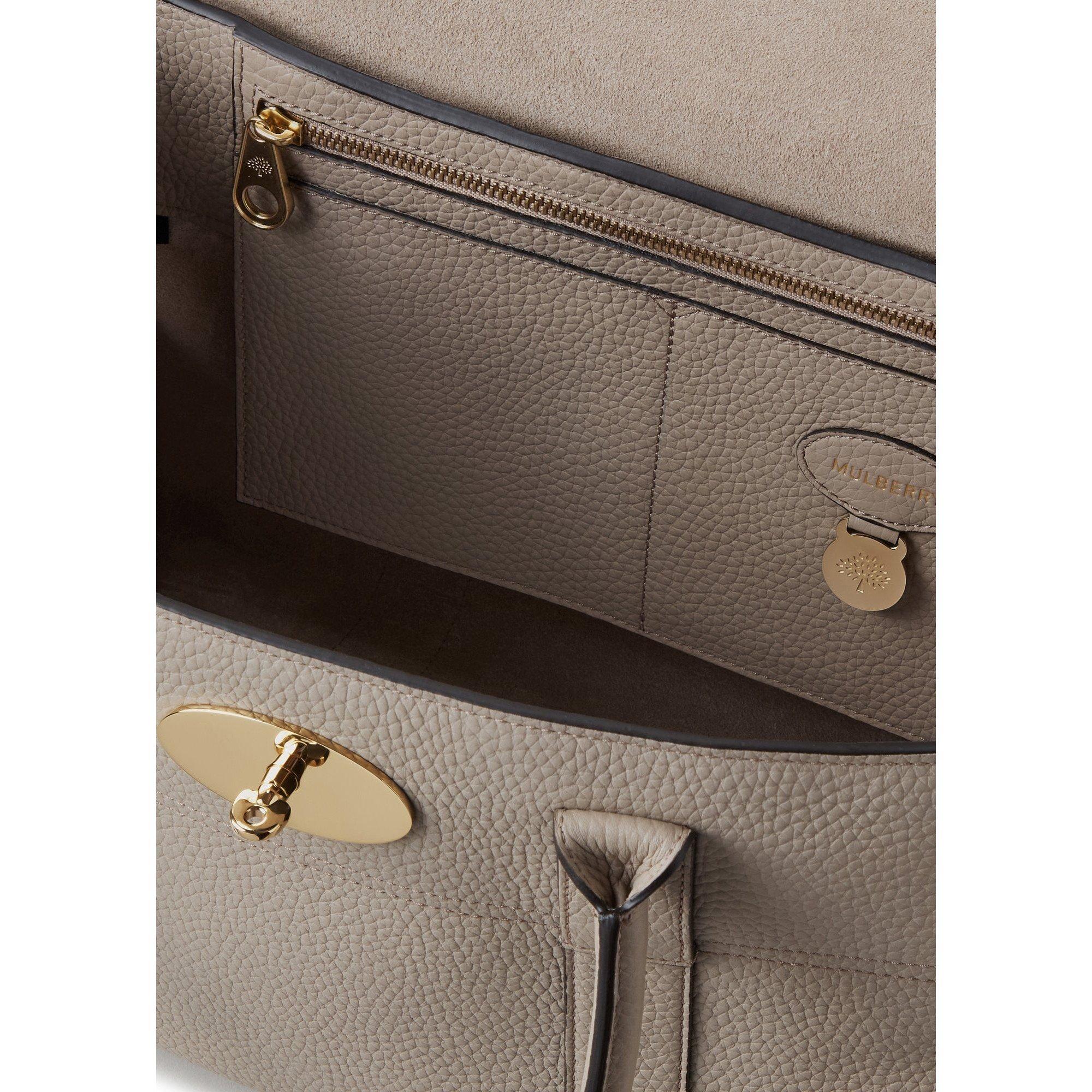 TAUPE - Mulberry - Women's Bayswater Grain Leather Tote Bag - 3