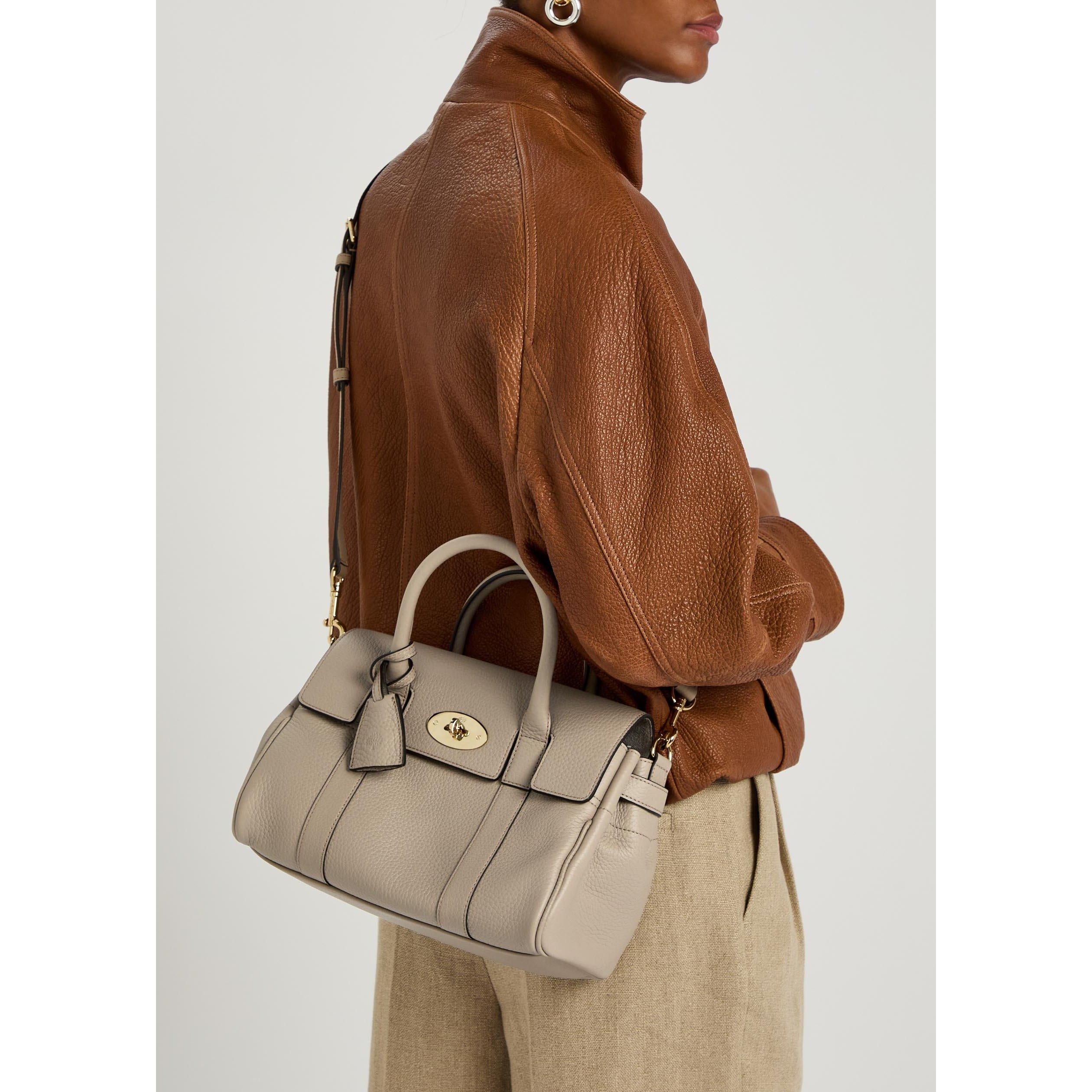 TAUPE - Mulberry - BAYSWATER SMALL SATCHEL TOTE - 6