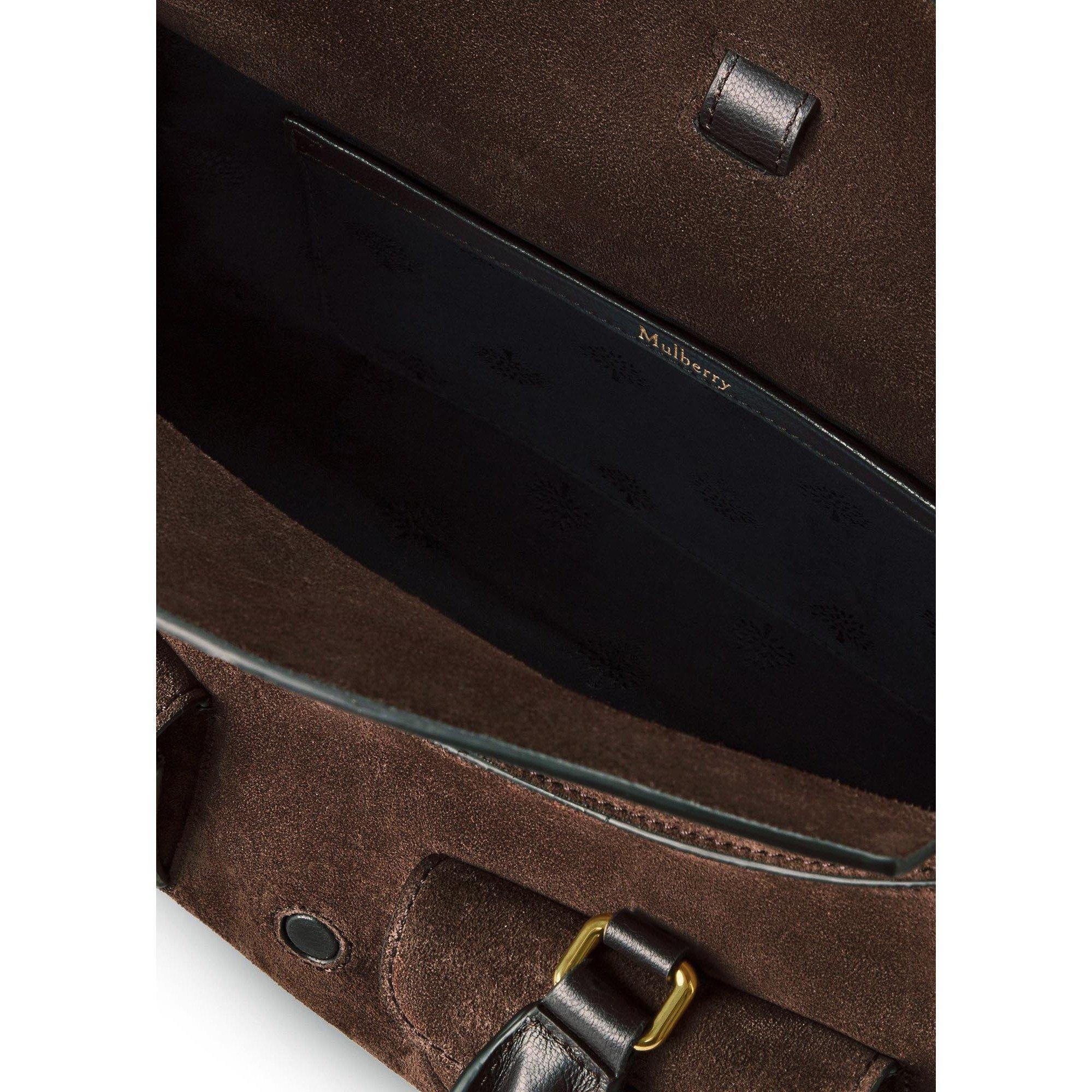 DARK BROWN - Mulberry - SMALL ROXANNE SUEDE - 4