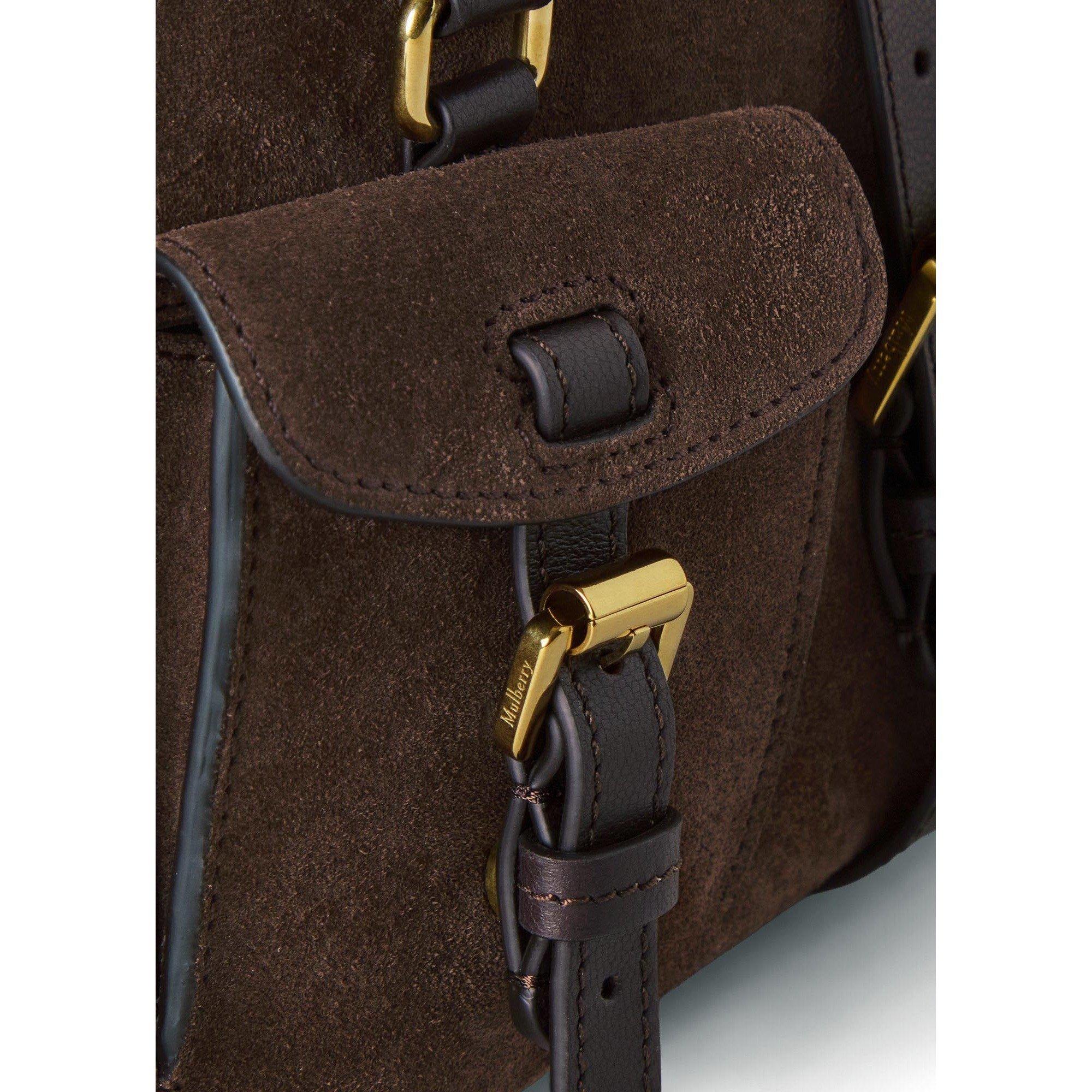 DARK BROWN - Mulberry - SMALL ROXANNE SUEDE - 5