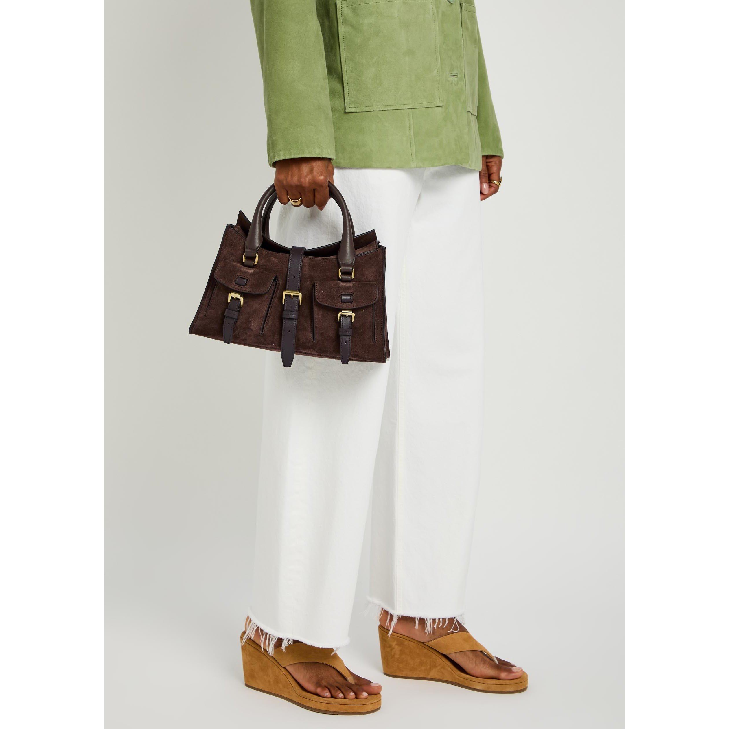DARK BROWN - Mulberry - SMALL ROXANNE SUEDE - 6