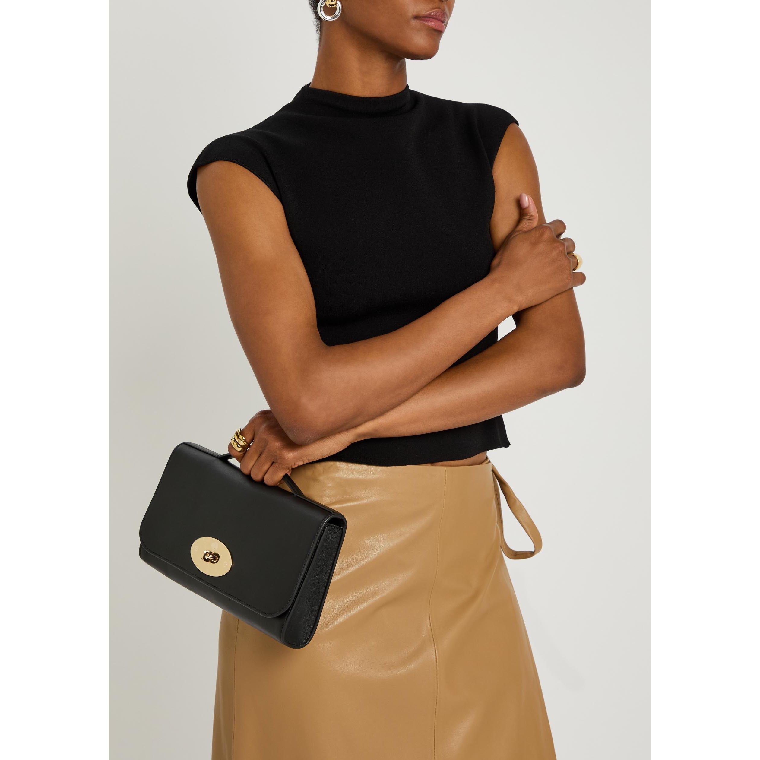 BLACK - Mulberry - Women's Lily Vesta Nappa Clutch Bag - 3
