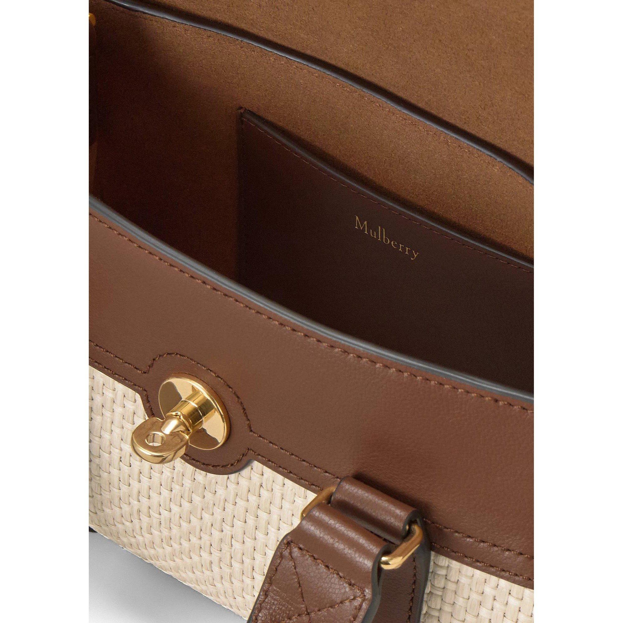 CREAM AND OTHER - Mulberry - HERITAGE RAFFIA MINI BAYSWATER - 4