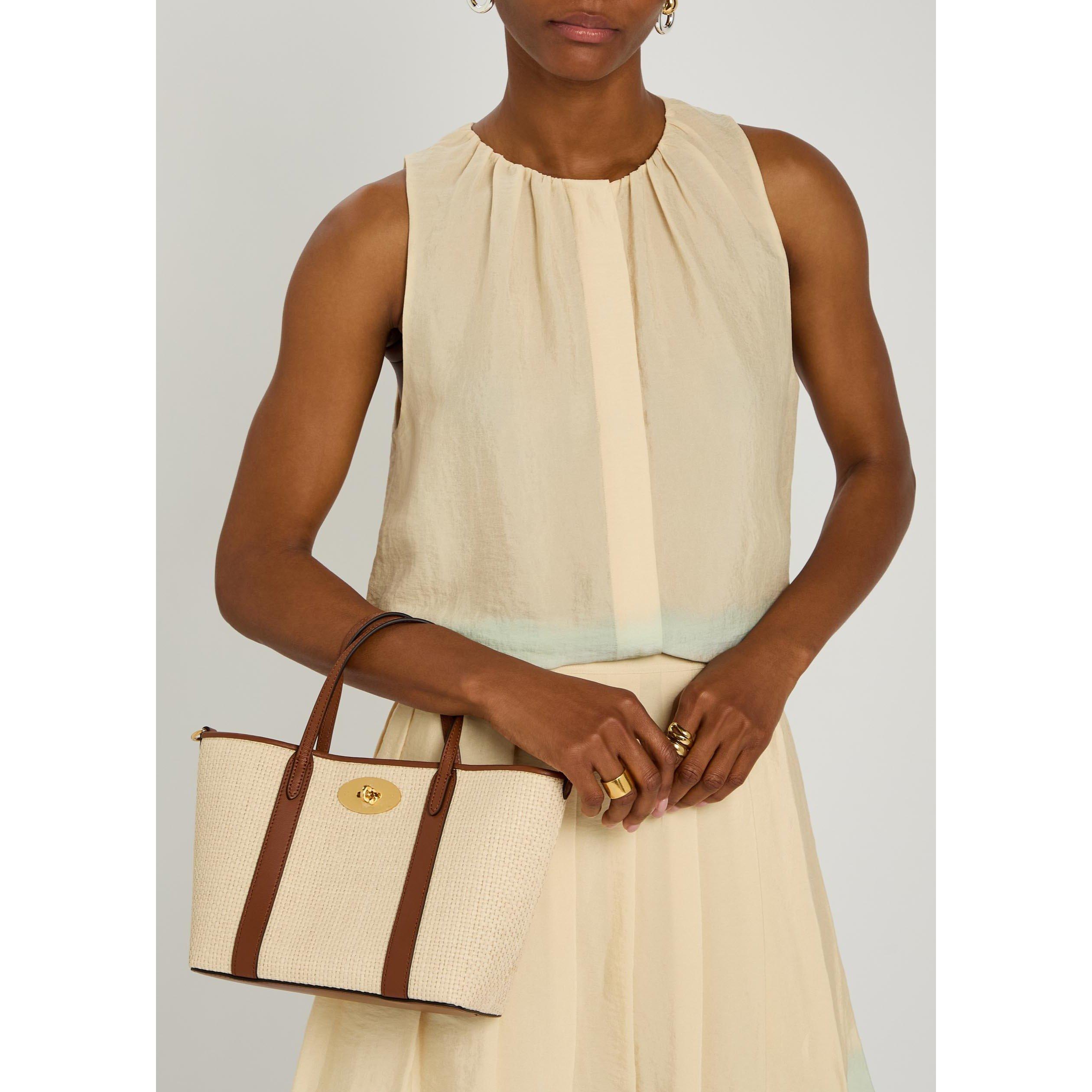 CREAM AND OTHER - Mulberry - MINI BAYSWATER TOTE RAFFIA AND - 3