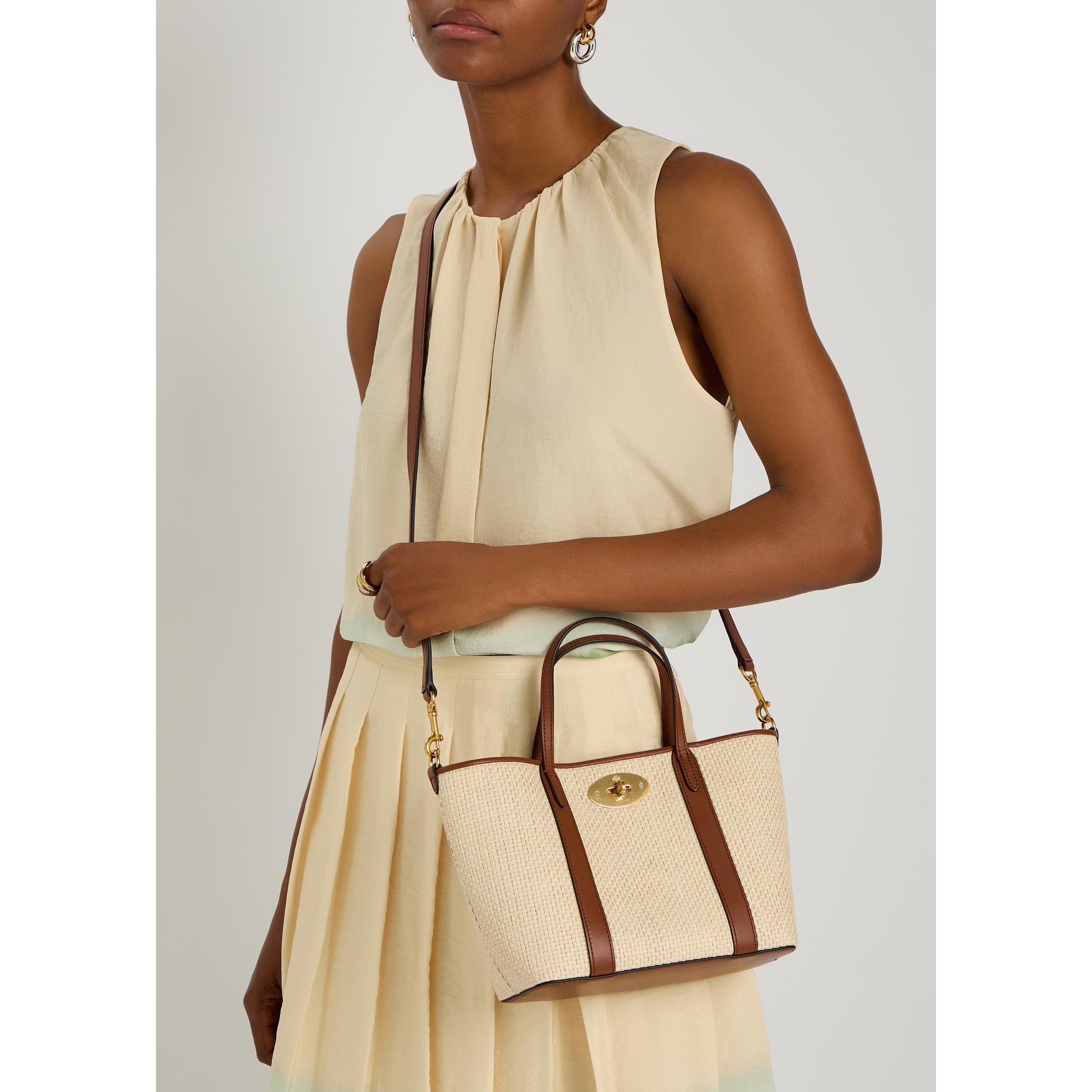CREAM AND OTHER - Mulberry - MINI BAYSWATER TOTE RAFFIA AND - 6