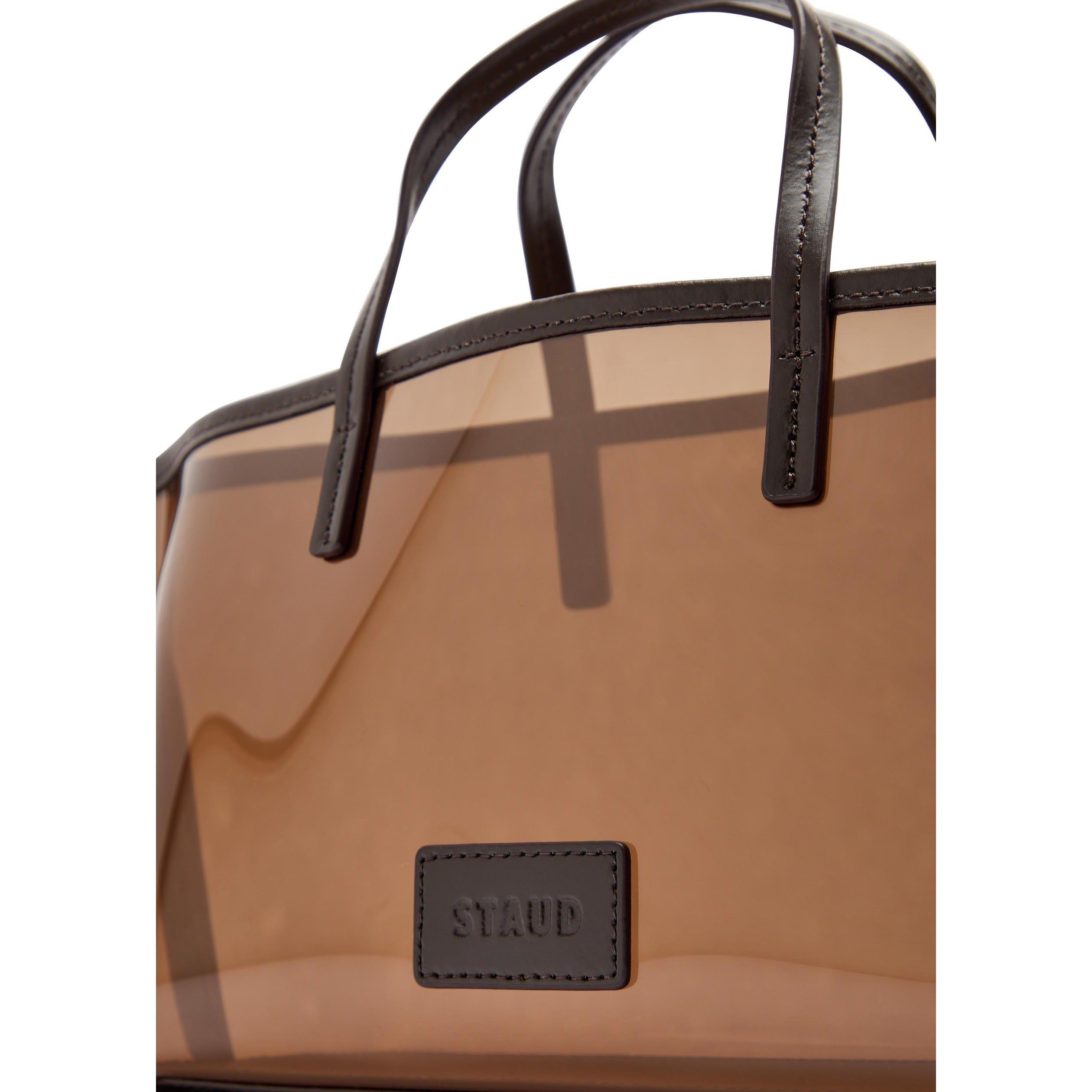 DARK BROWN - Staud - Women's Christos Mini Tote Bag - 4