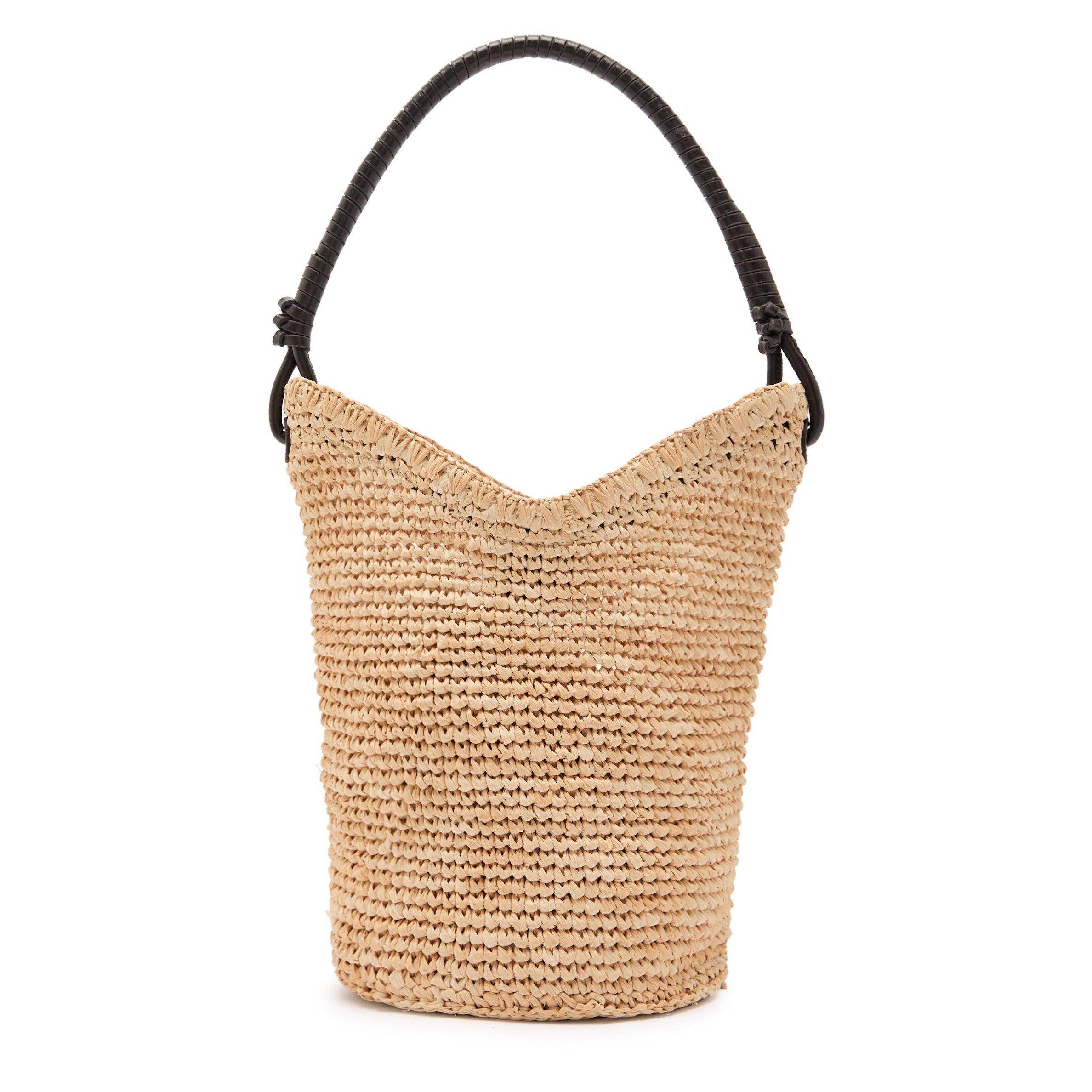NATURAL - Staud - LANI RAFFIA BUCKET BAG
