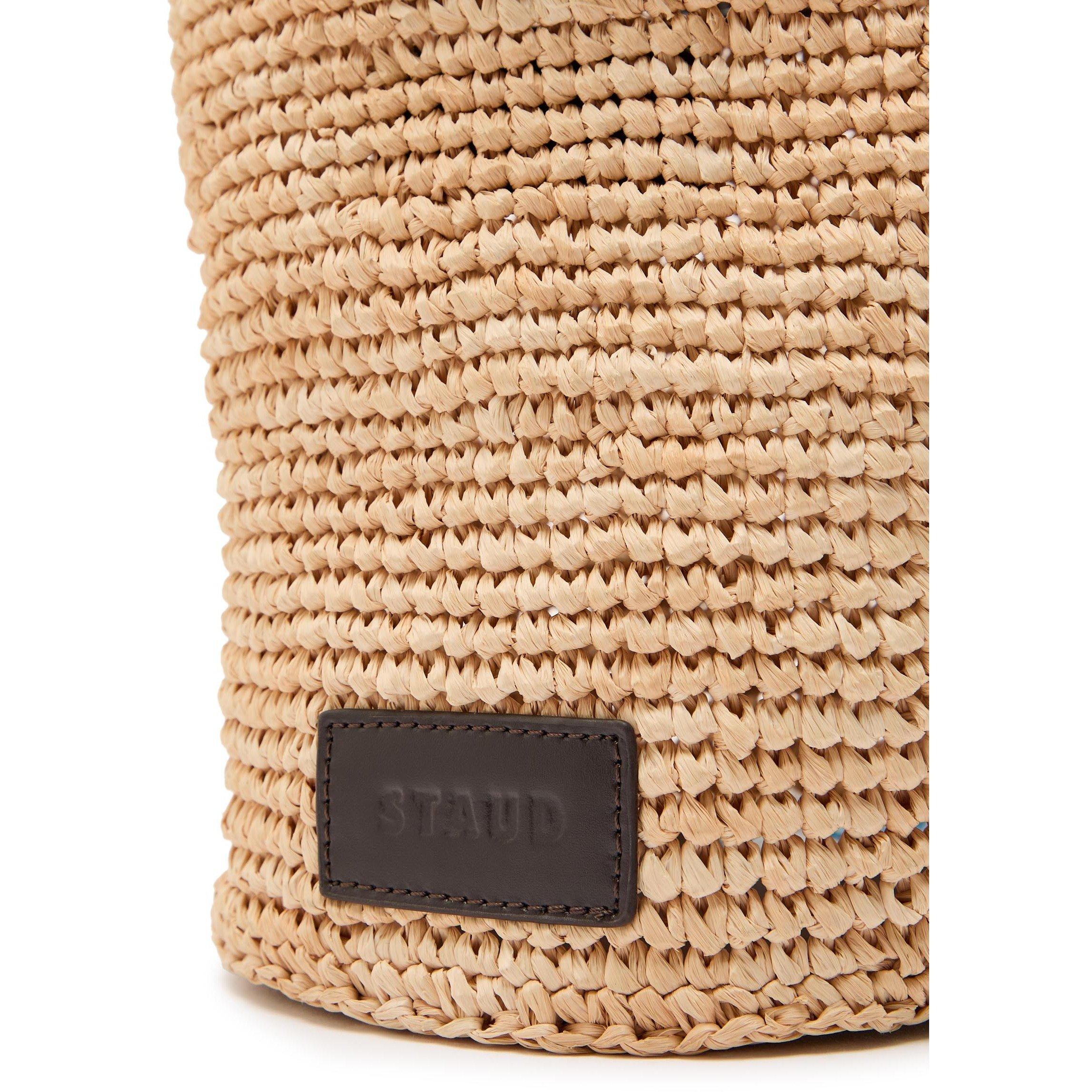 NATURAL - Staud - Women's Lani Raffia Bucket Bag - 4