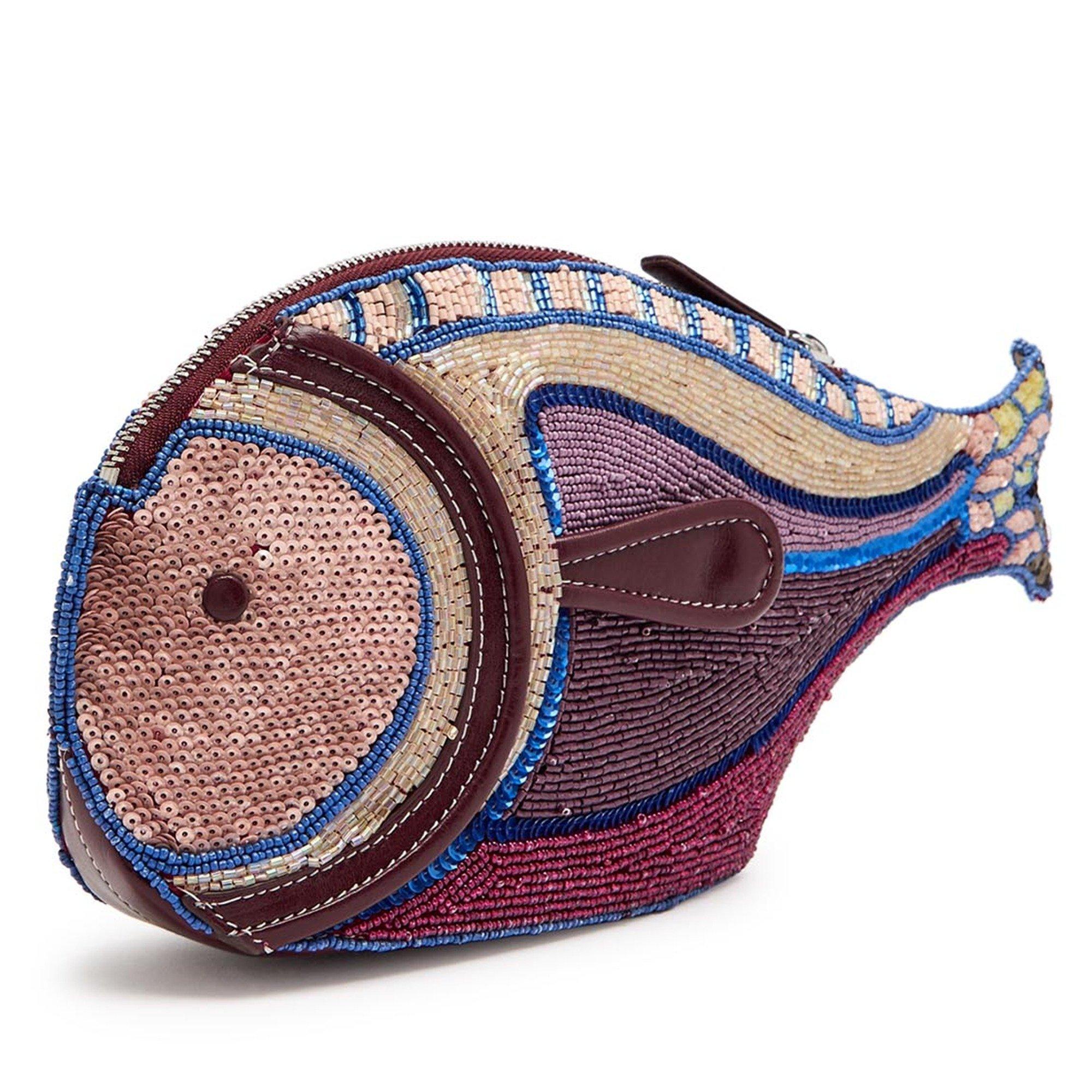 VIOLET - Staud - Women's Pesce Embellished Leather Clutch Bag - 2