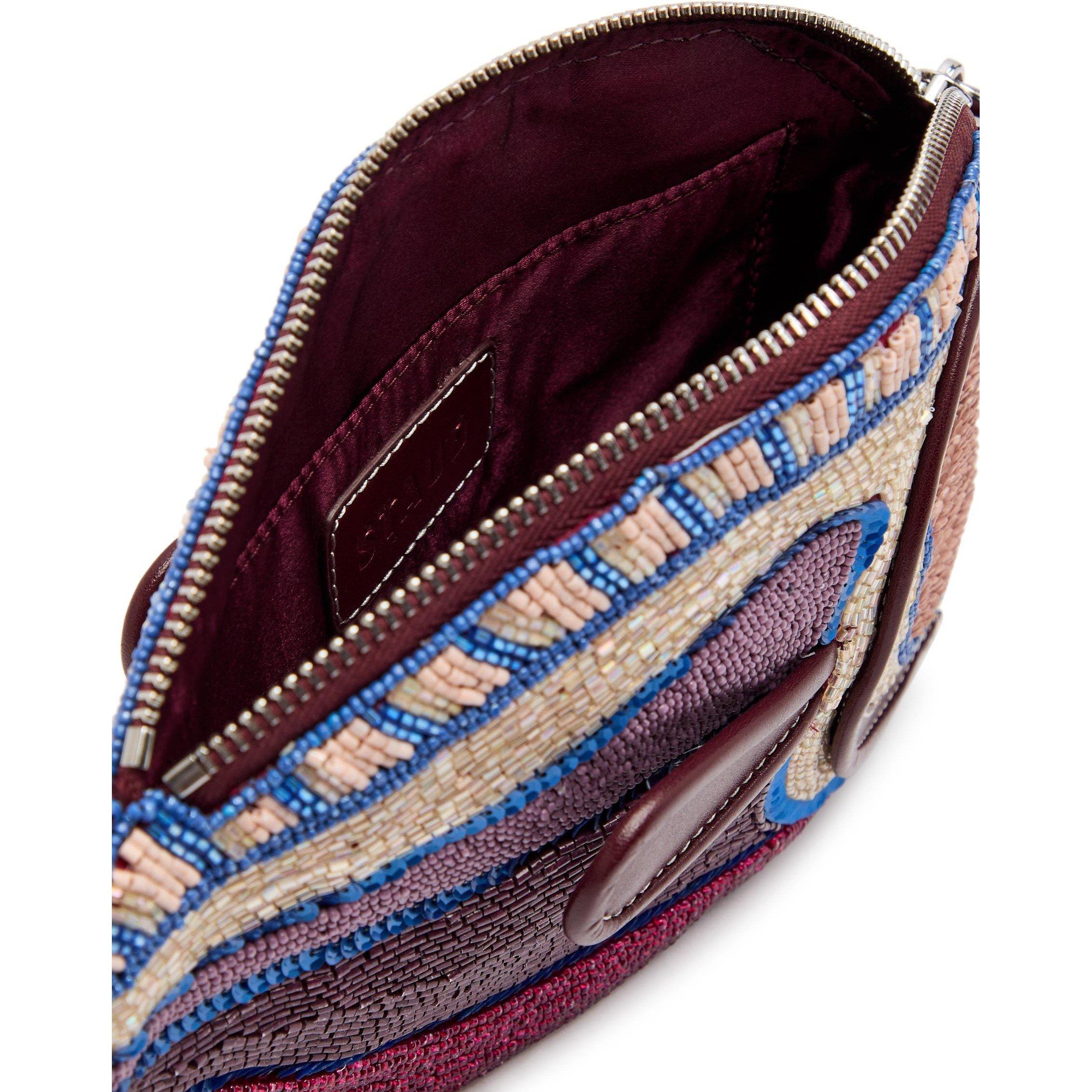 VIOLET - Staud - Women's Pesce Embellished Leather Clutch Bag - 5