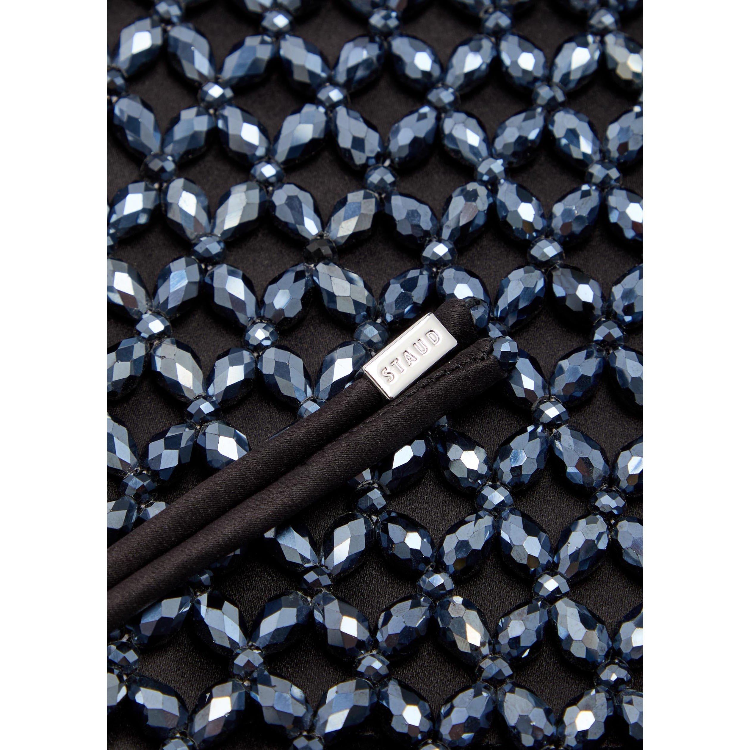 DARK BLUE - Staud - Women's Karla Leather Embellished Mini Bag - 3