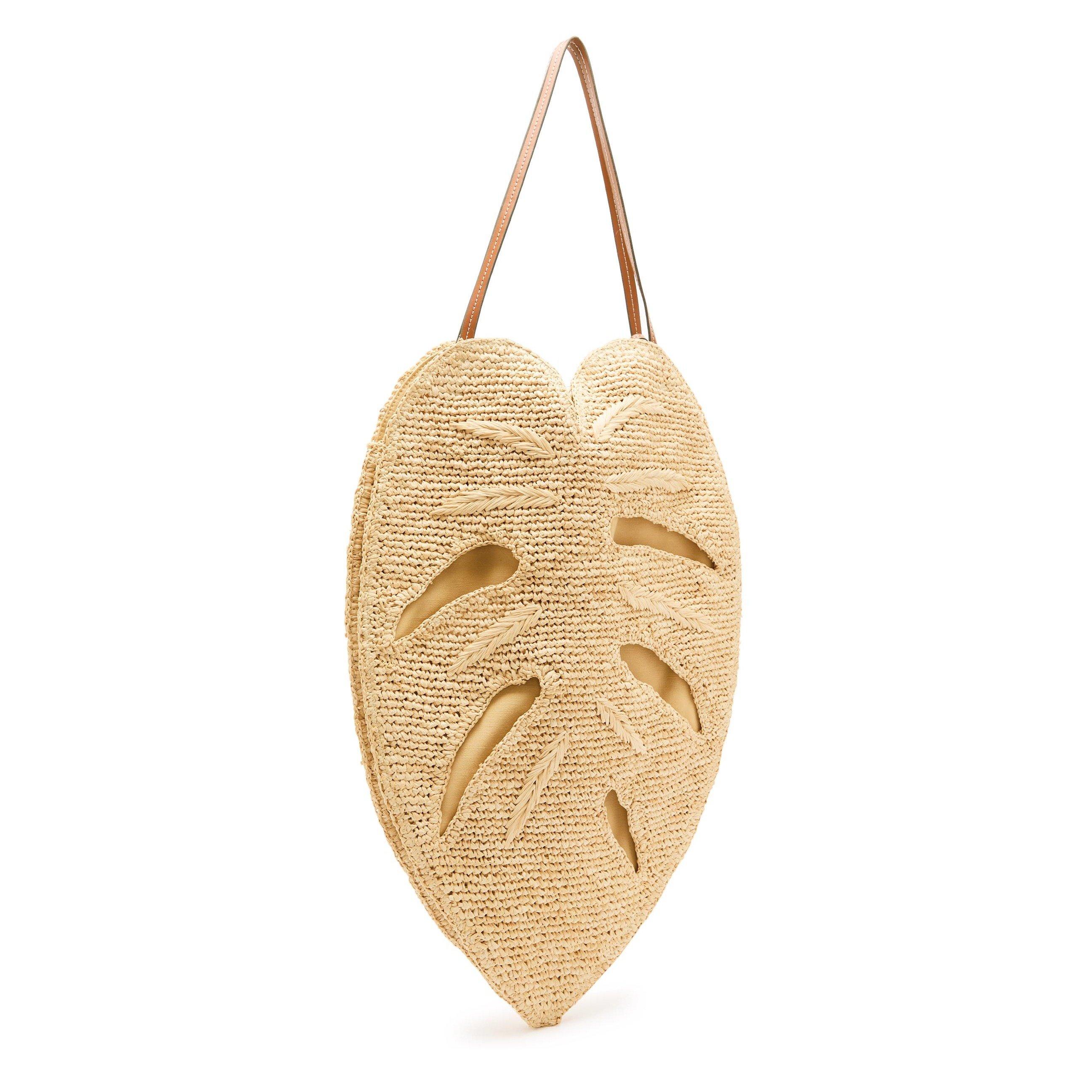 NATURAL - Staud - Women's Large Palm Raffia Tote Bag - 2