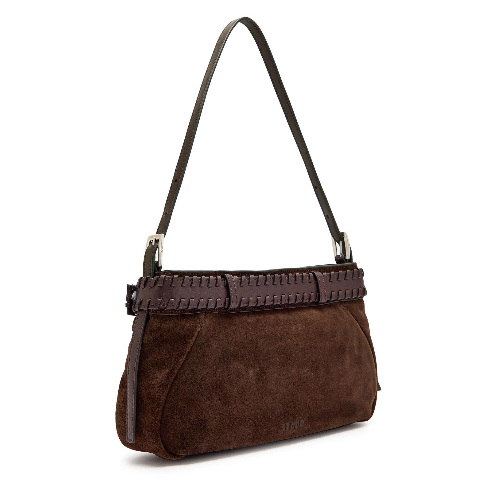 DARK BROWN - Staud - BROOKLYN SHOULDER BAG - 2