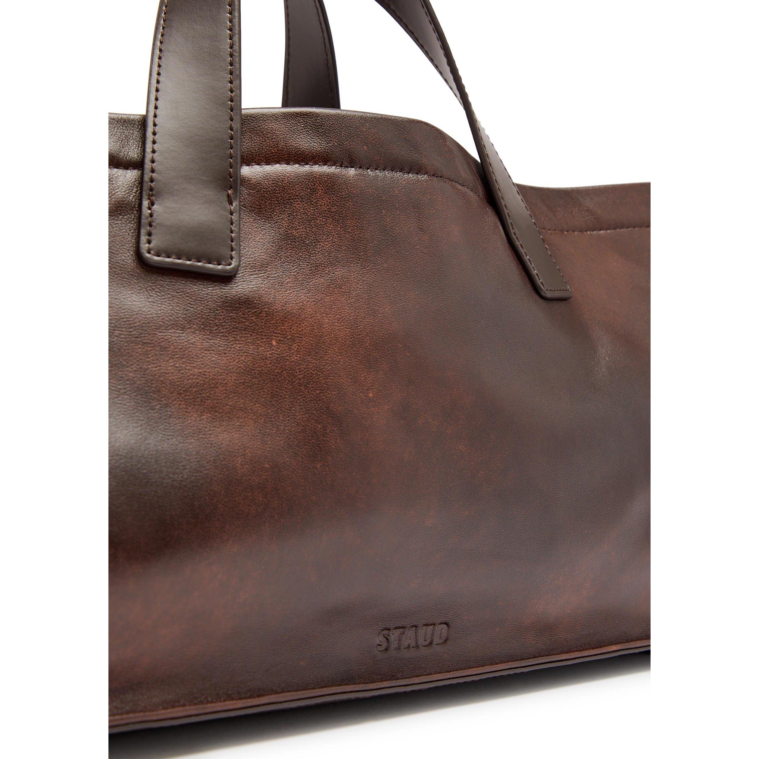 DARK BROWN - Staud - PORT TOTE - 4