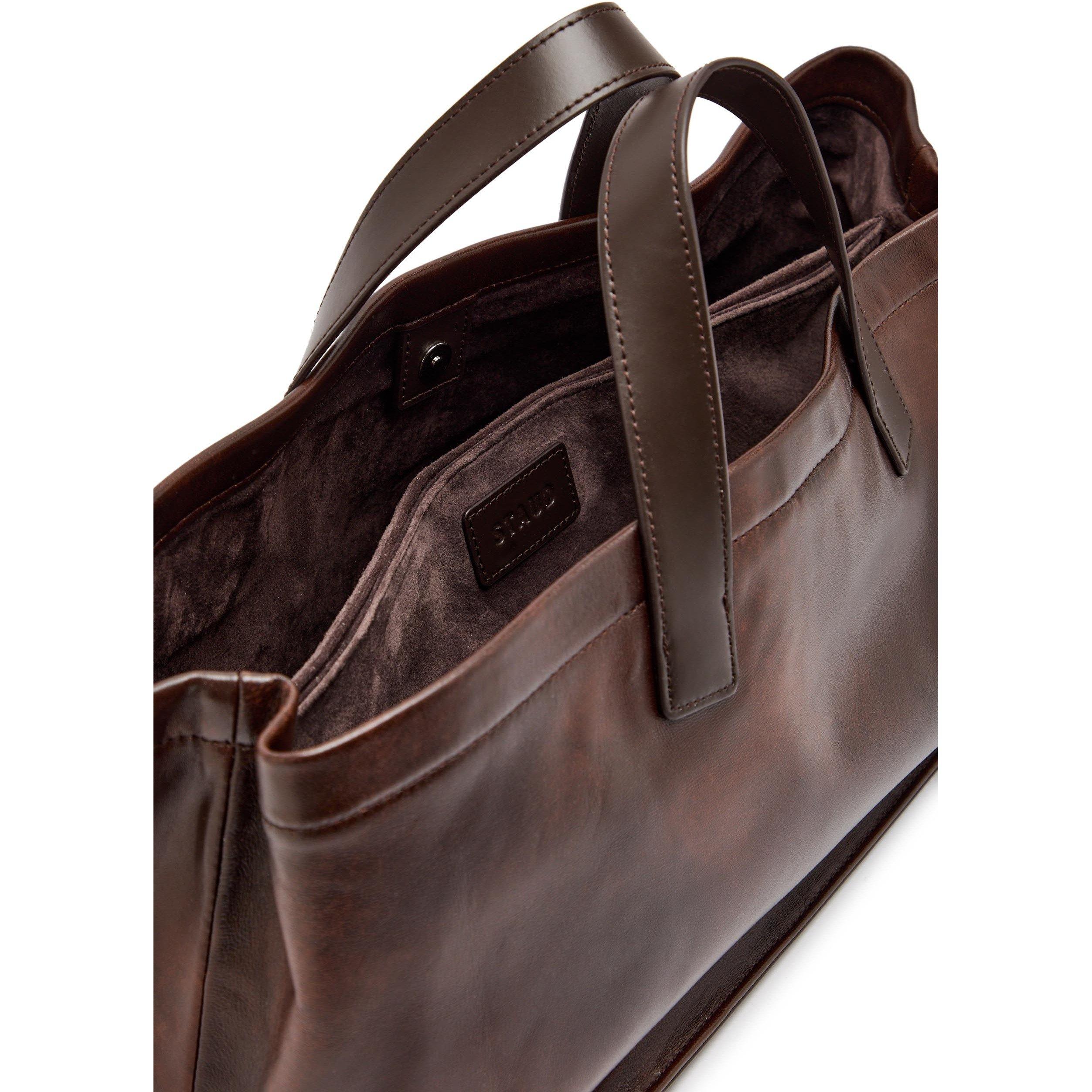 DARK BROWN - Staud - PORT TOTE - 5