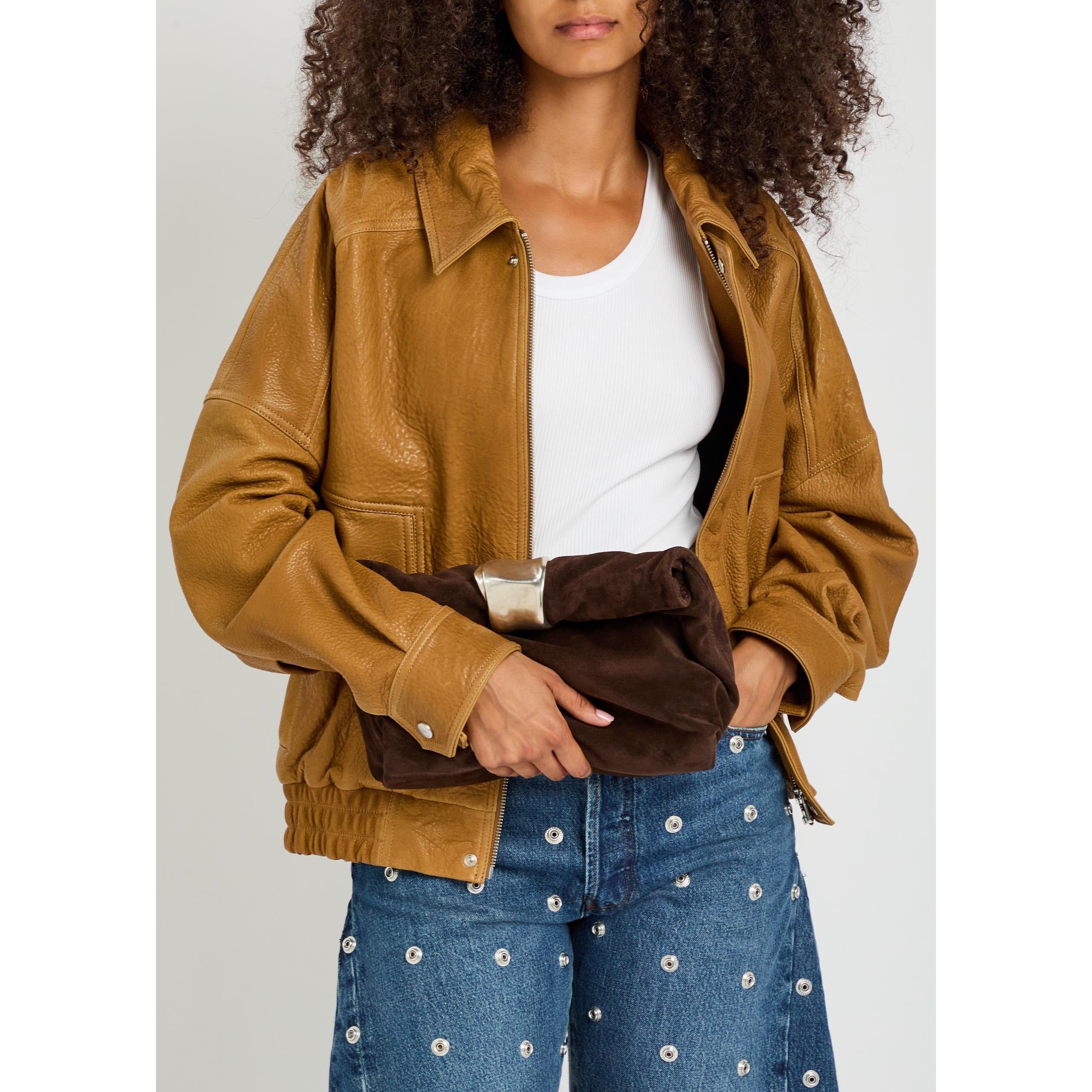 DARK BROWN - Staud - CUFF CLUTCH - 6