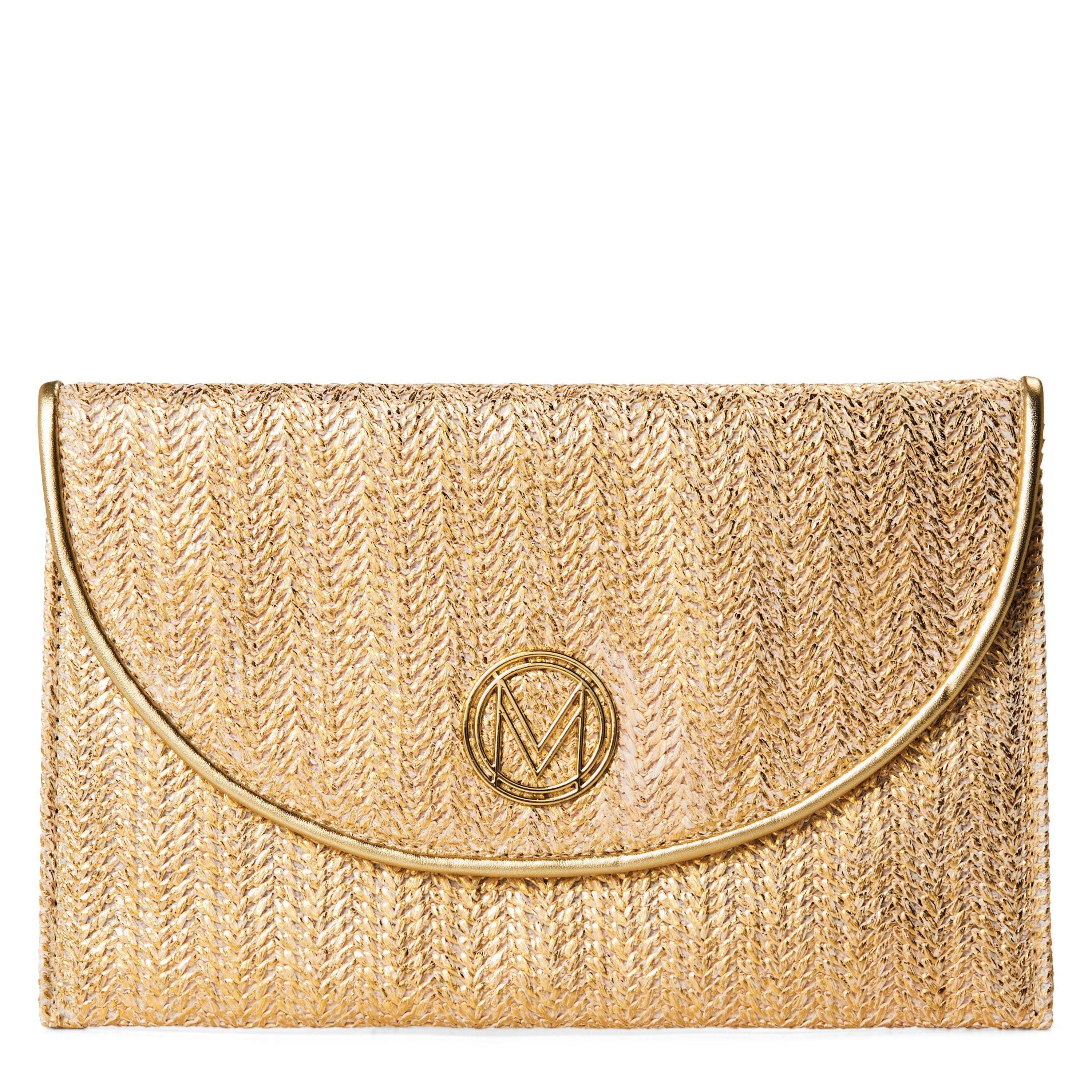 GOLD - Melissa Odabash - B BURANO STRAW CLUTCH BAG - 1
