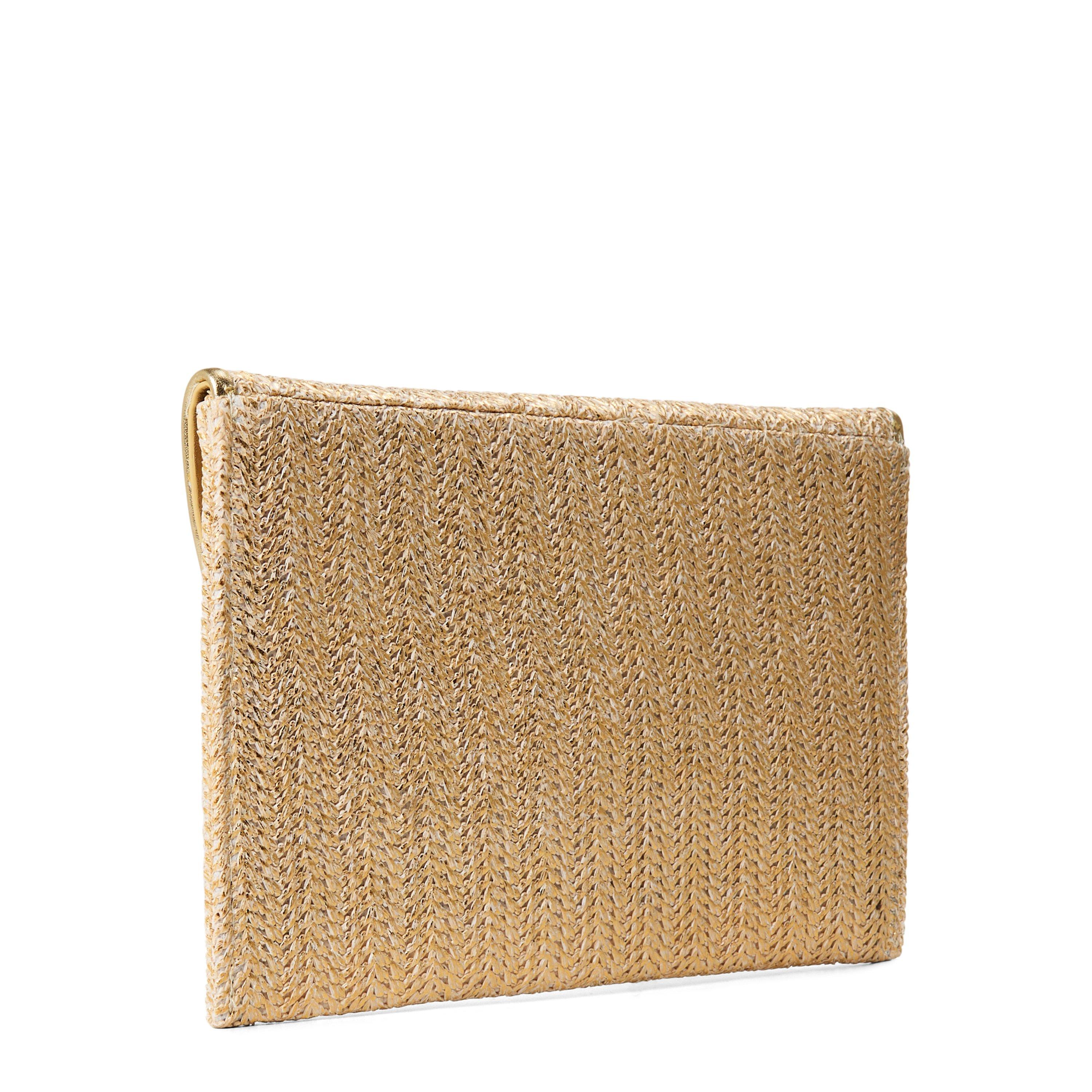 GOLD - Melissa Odabash - B BURANO STRAW CLUTCH BAG - 2