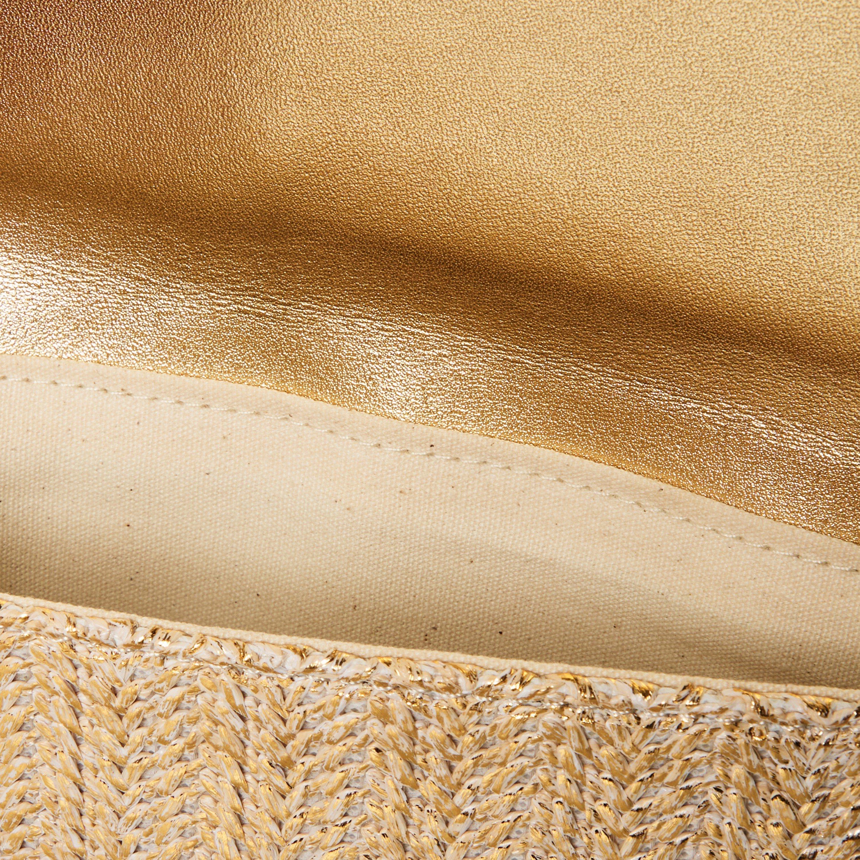 GOLD - Melissa Odabash - B BURANO STRAW CLUTCH BAG - 4