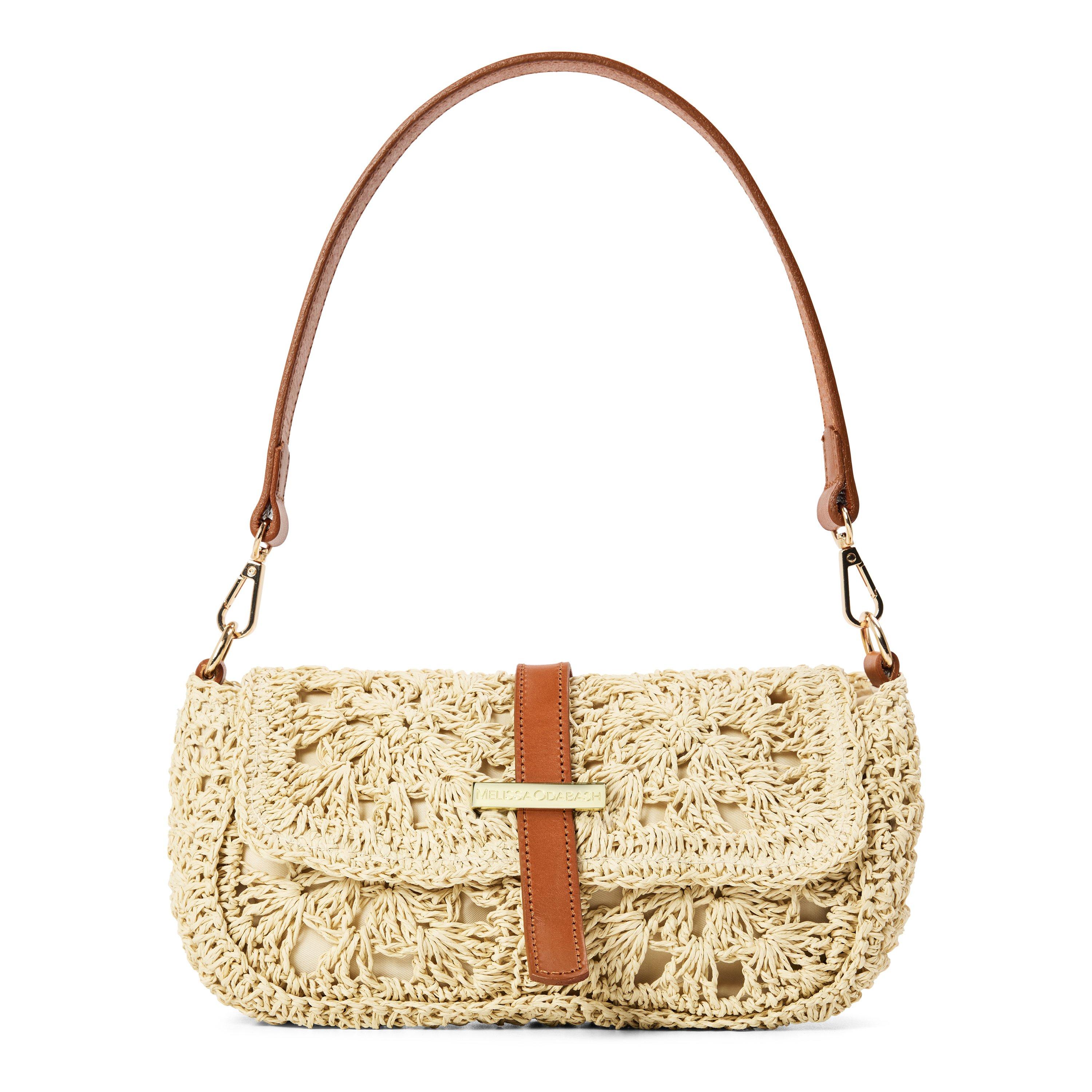 BEIGE AND OTHER - Melissa Odabash - B LIPARI STRAW SHOULDER B - 1
