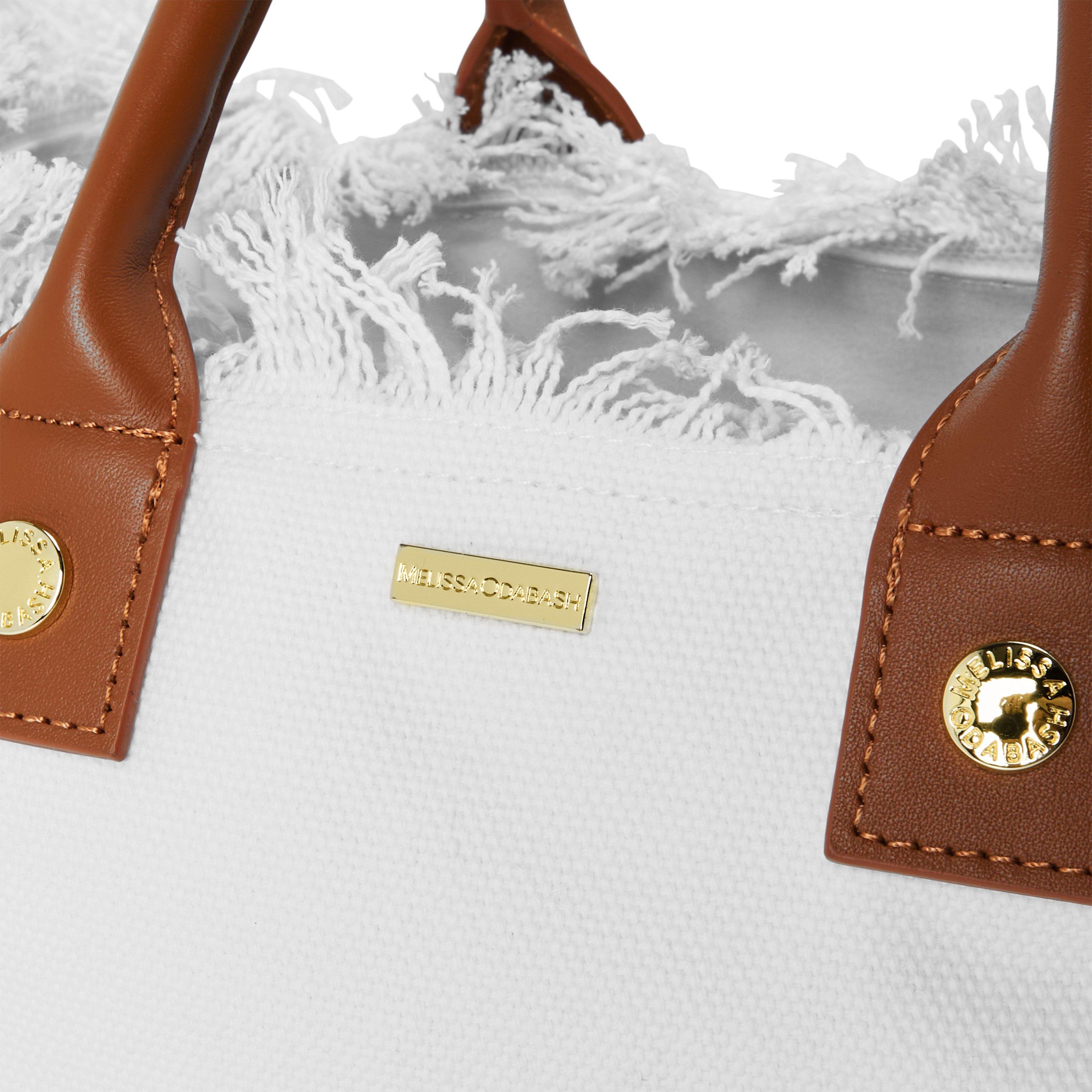 WHITE AND OTHER - Melissa Odabash - B PORTO CERVO RAW HEM BAG - 3