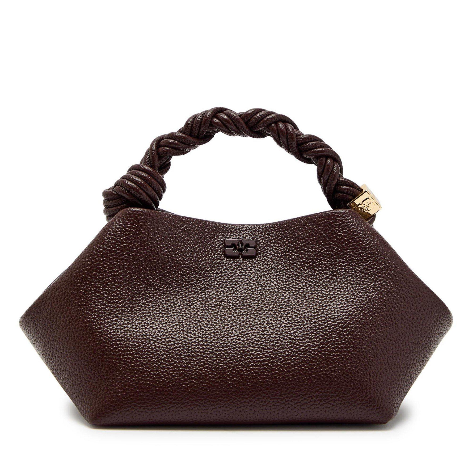 BROWN - Ganni - Ganni Bou Bag Small Grained