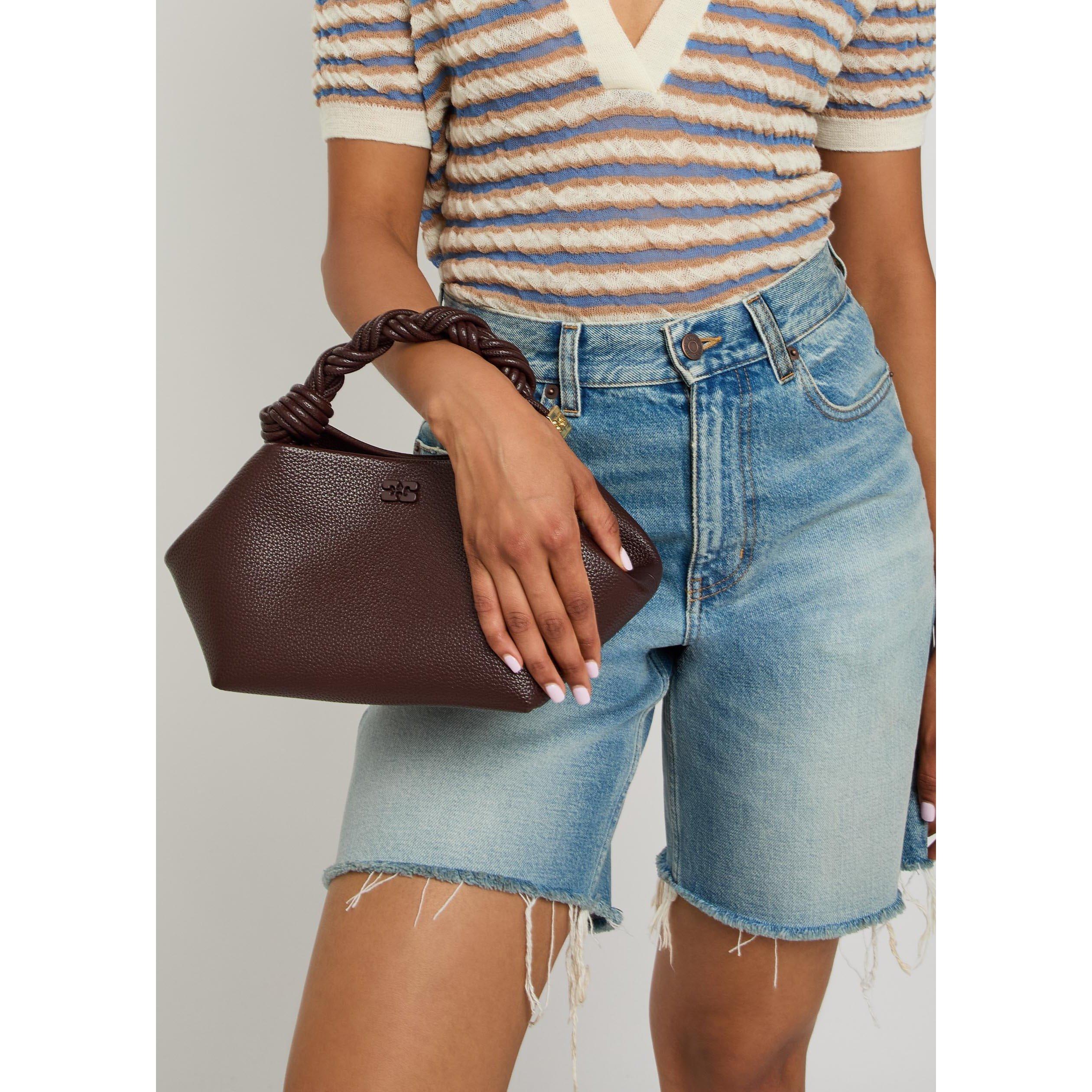 BROWN - Ganni - Ganni Bou Bag Small Grained - 3