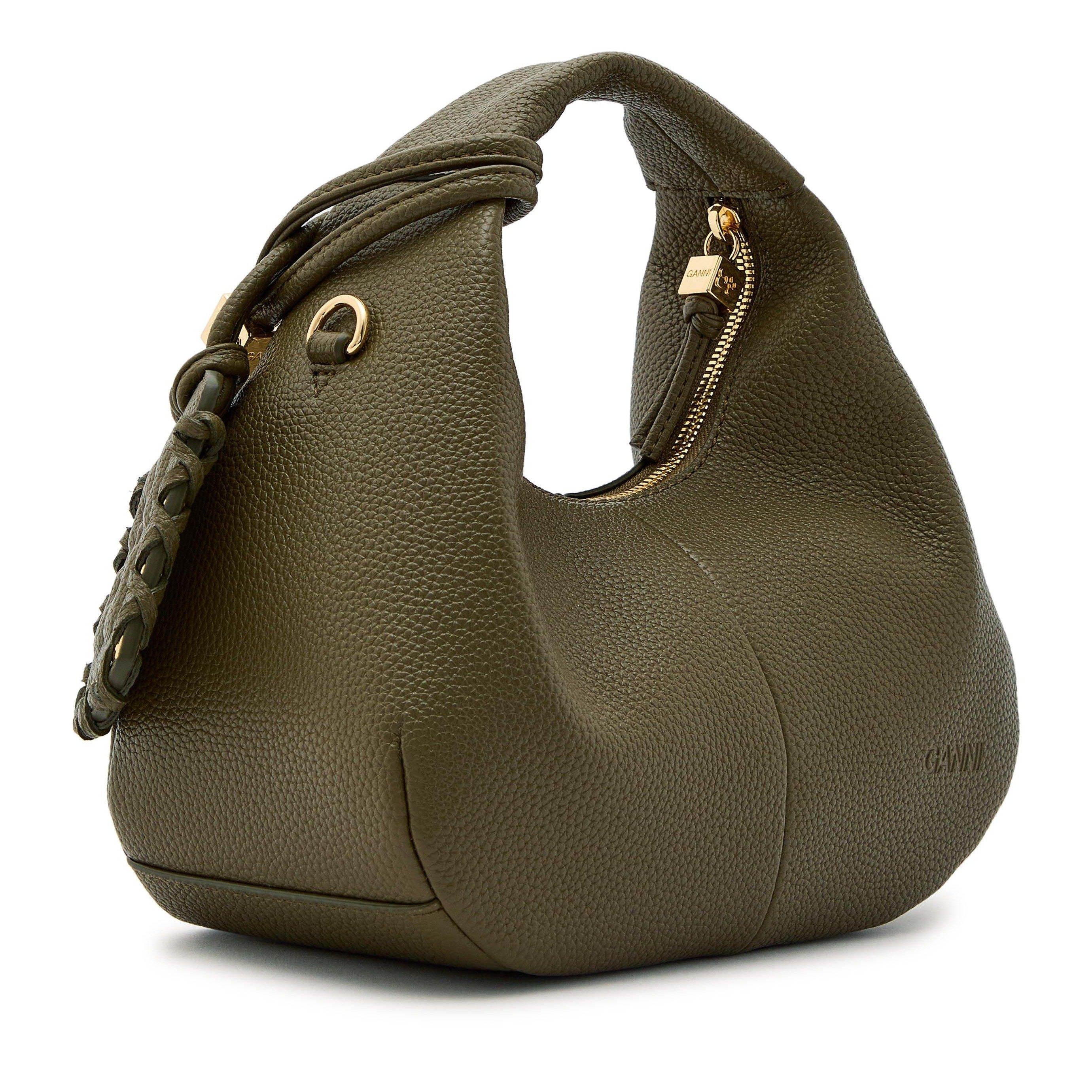 OLIVE - Ganni - Hobo Mini Grained - 2
