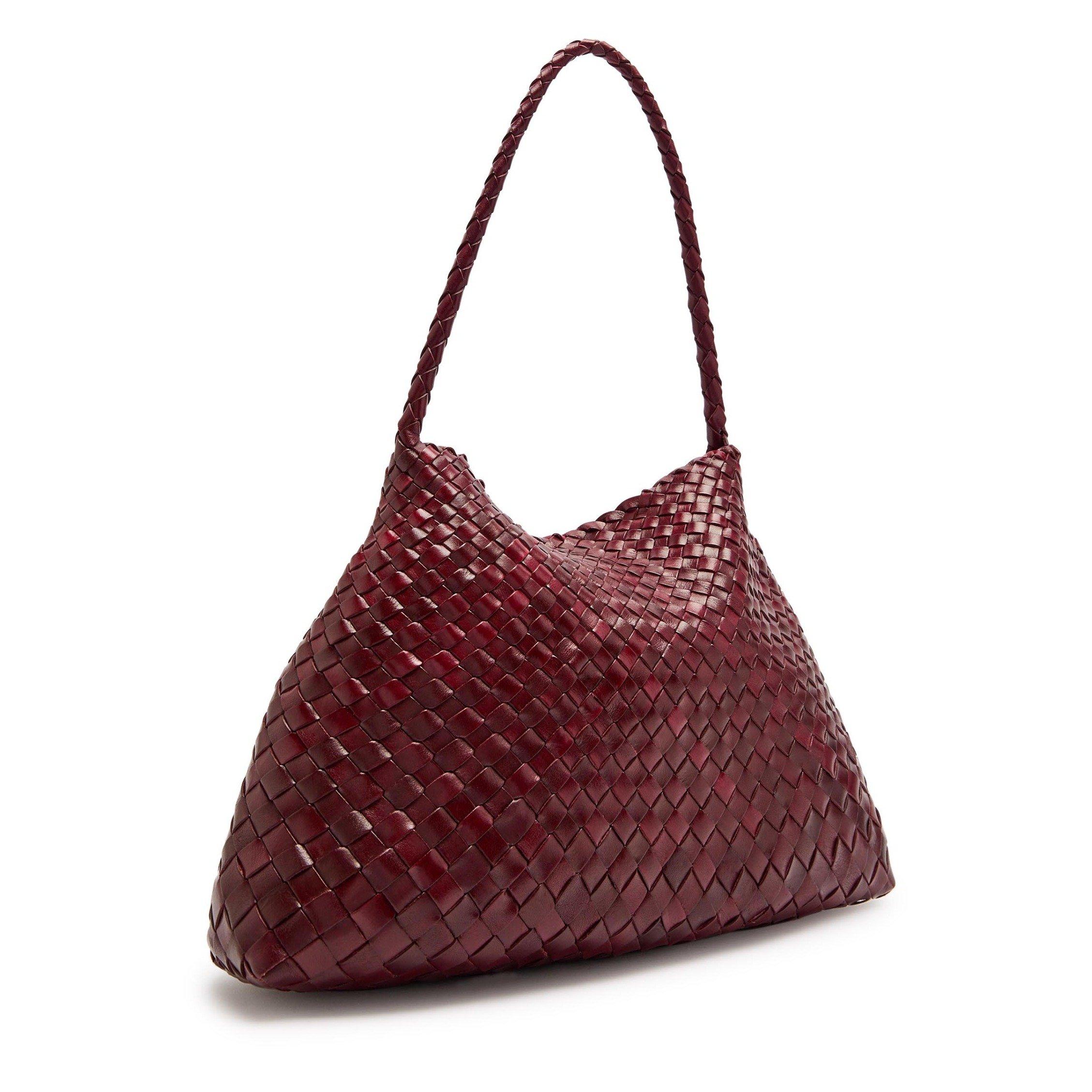 BROWN - Dragon Diffusion - Women's Santa Maria Leather Tote Bag - 2